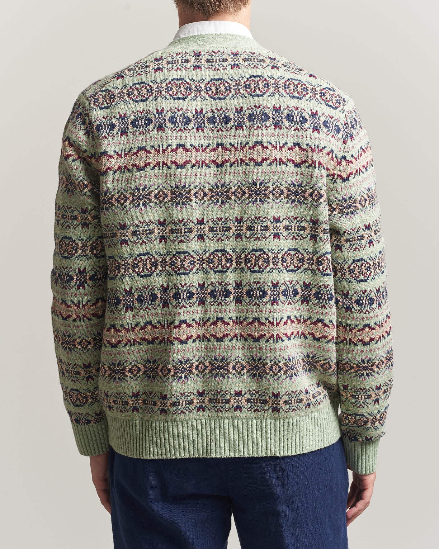 Heren | Truien | Polo Ralph Lauren | Cotton/Linen Fairisle Cardigan Green Combo