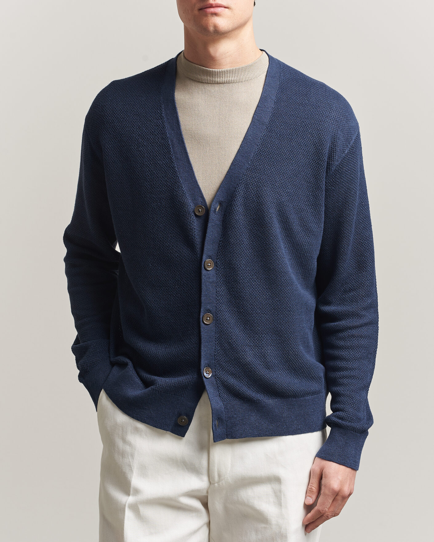 Heren | Truien | Polo Ralph Lauren | Linen Cardigan Newport Navy