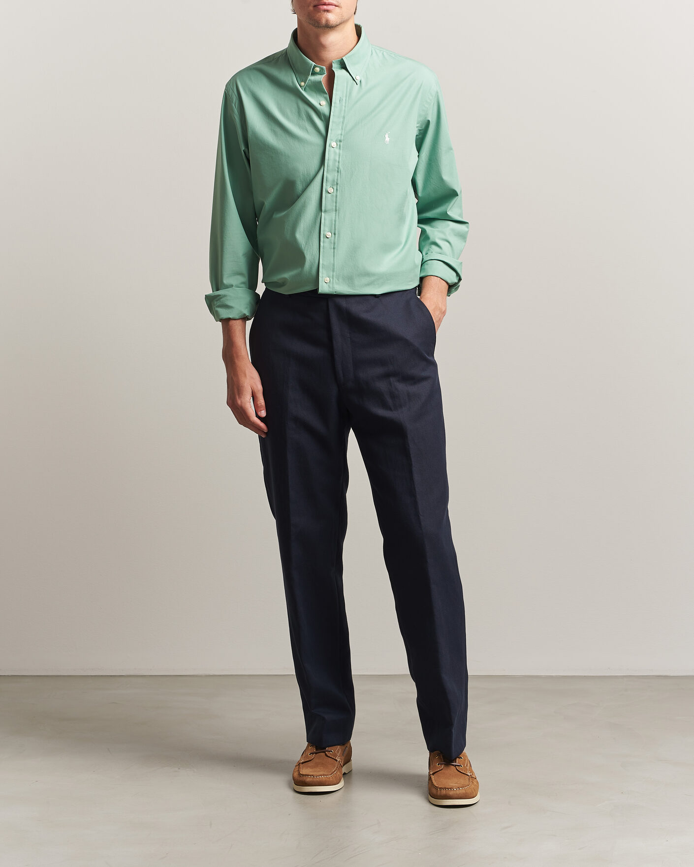 Heren | Overhemden | Polo Ralph Lauren | Custom Fit Poplin Shirt Faded Mint