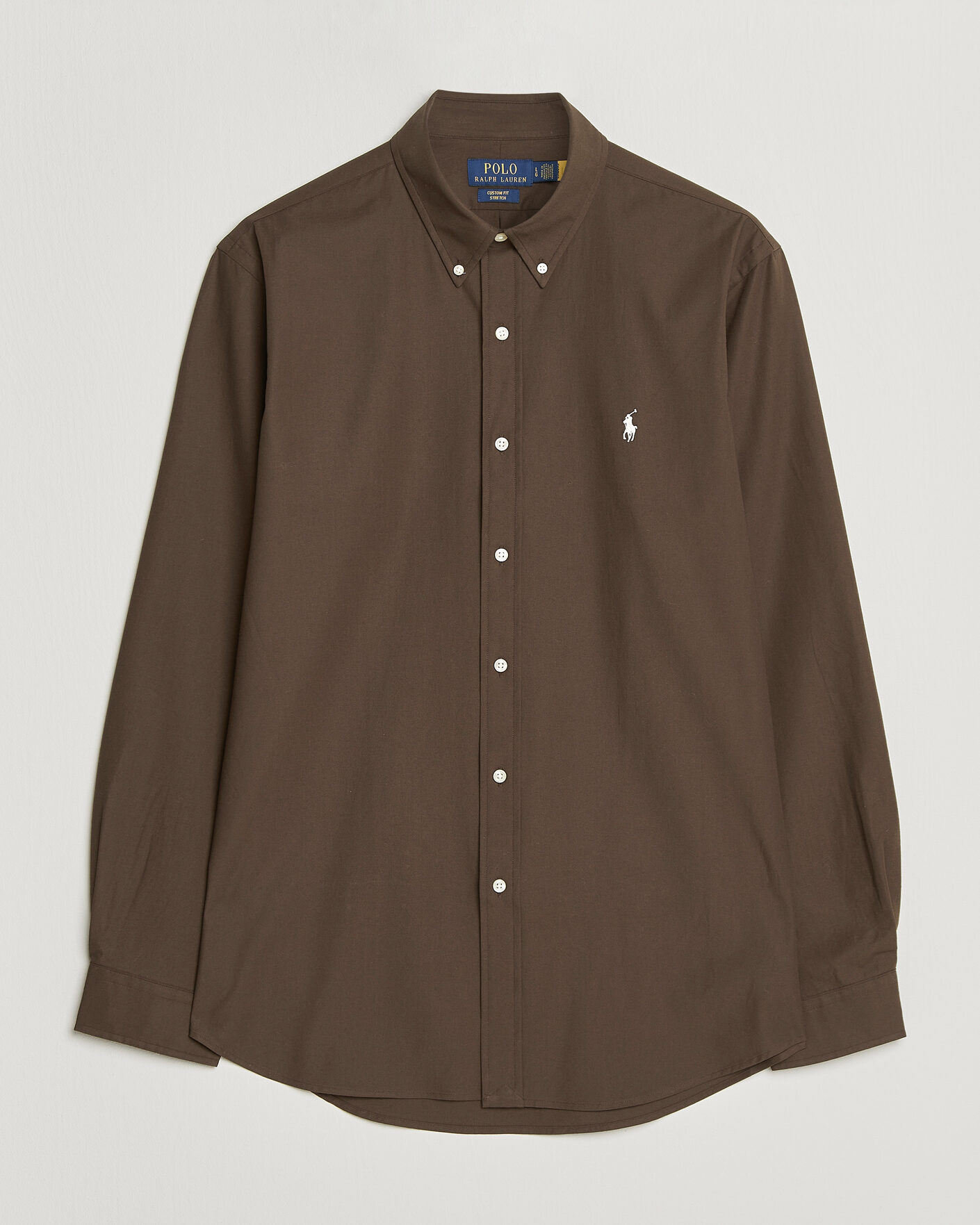 Homme | Chemises | Polo Ralph Lauren | Custom Fit Poplin Shirt Nutmeg Brown