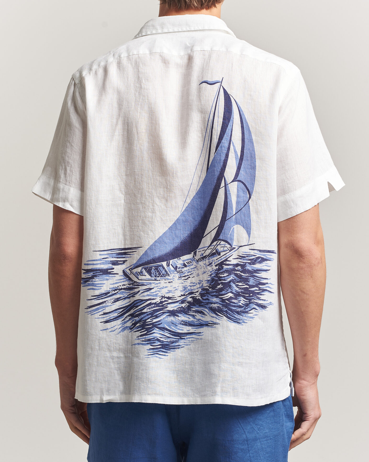 Heren | Overhemden | Polo Ralph Lauren | Linen Camp Shirt Vintage Nautical Sail