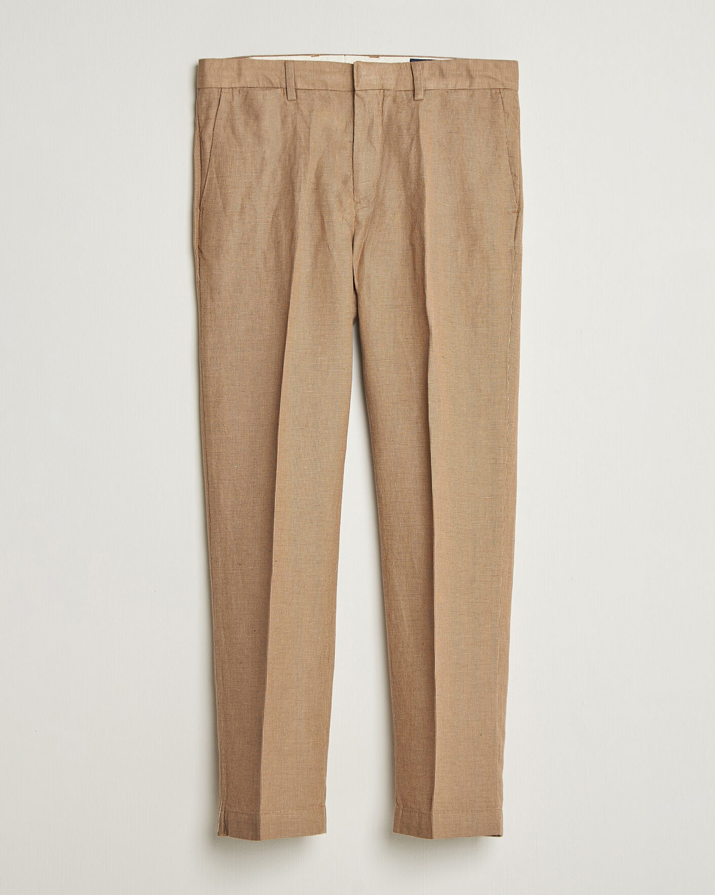 Heren | Broeken | Polo Ralph Lauren | Cotton/Linen Houndstooth Pants Vintage Khaki