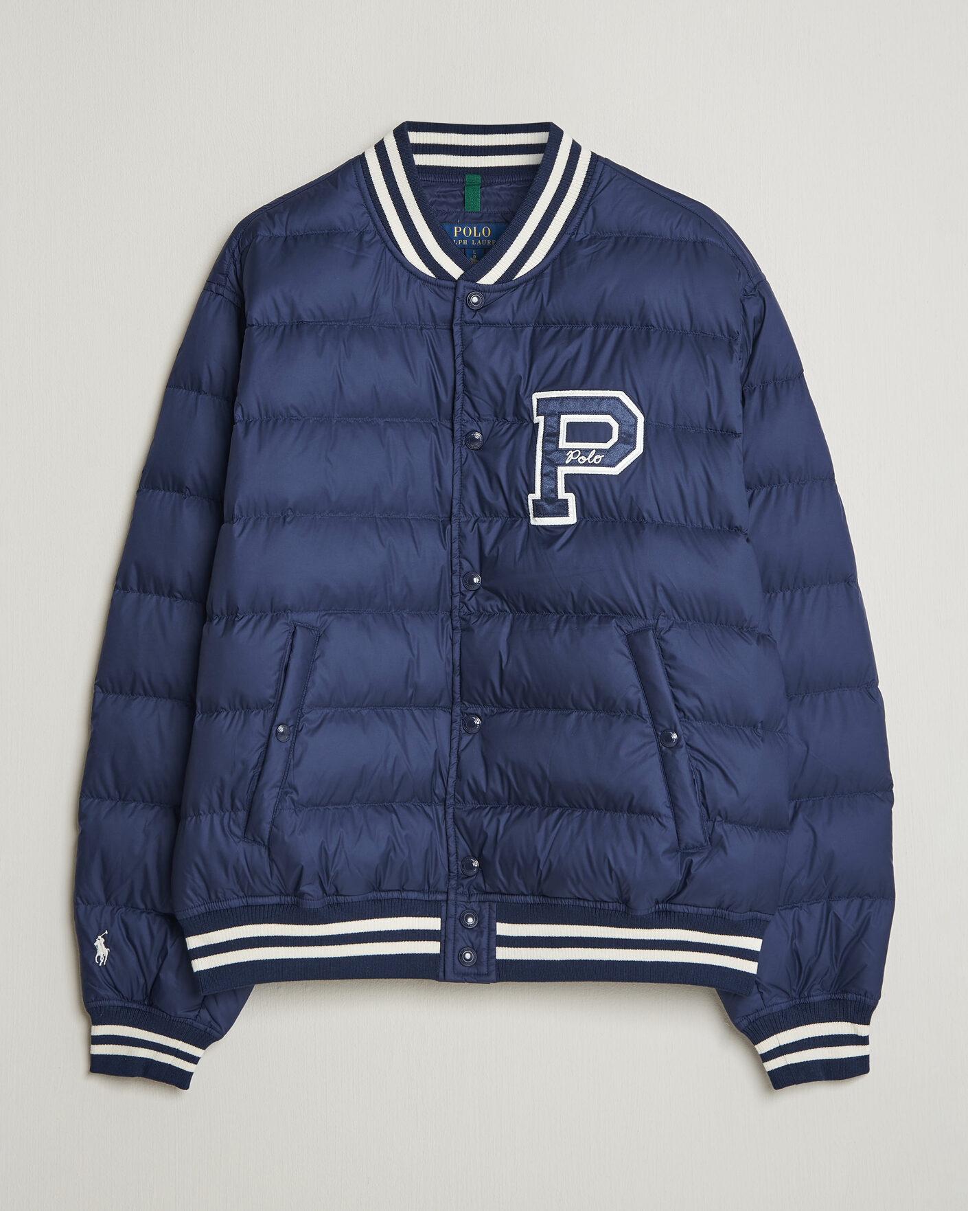 Heren | Jassen | Polo Ralph Lauren | Quilted Letterman Jacket Newport Navy