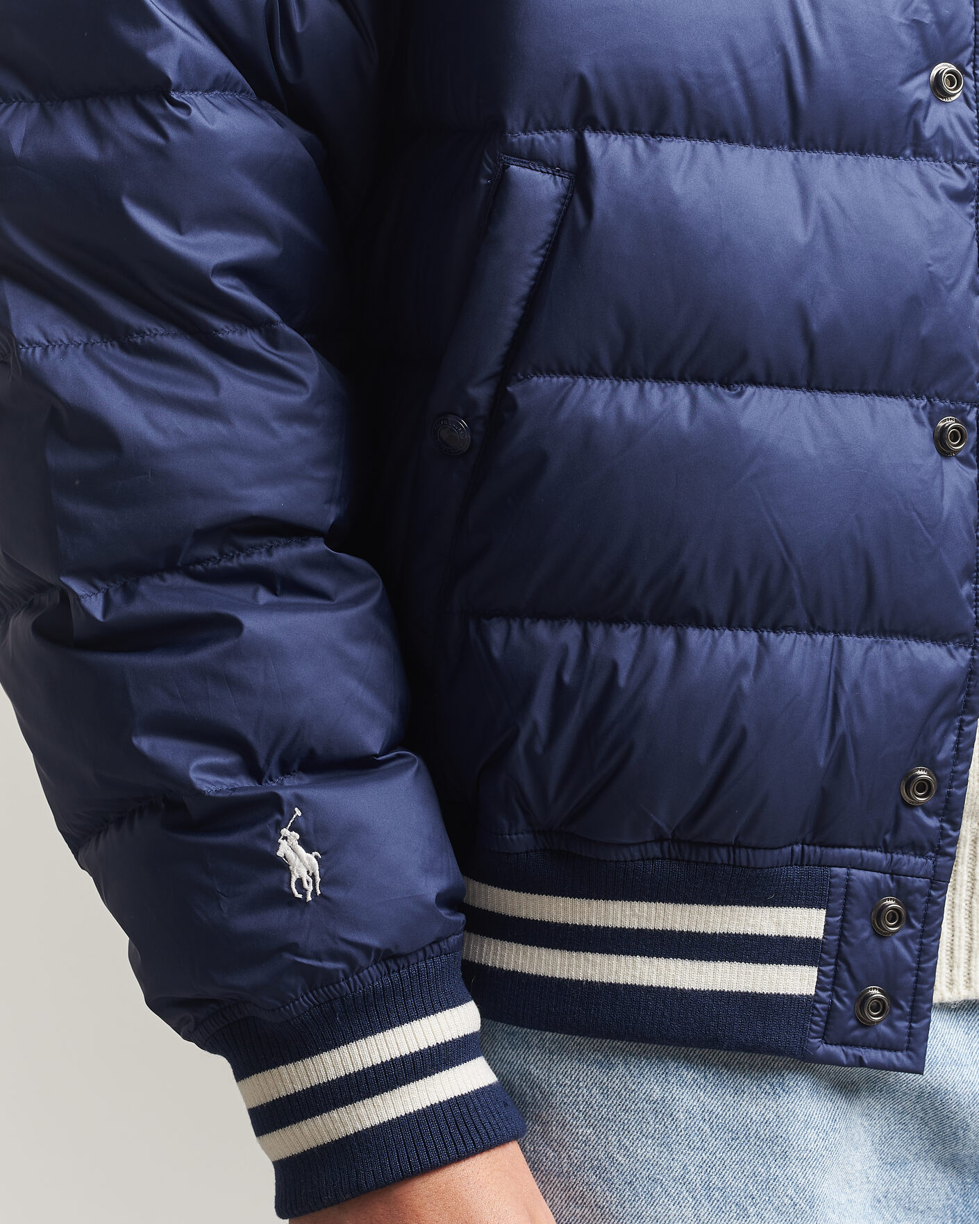 Heren | Jassen | Polo Ralph Lauren | Quilted Letterman Jacket Newport Navy