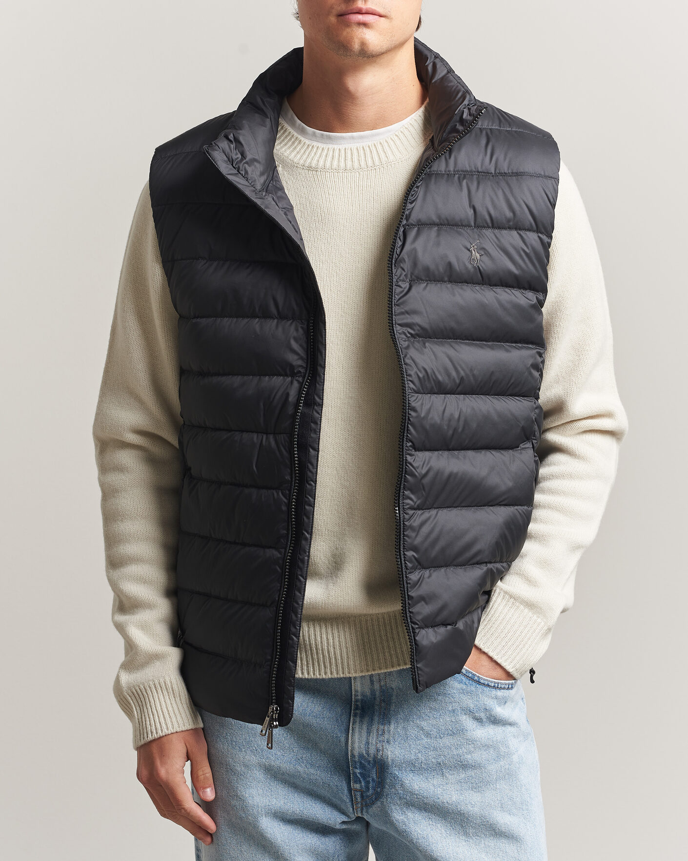 Heren | Gilets | Polo Ralph Lauren | Quilted Matt Vest Polo Black
