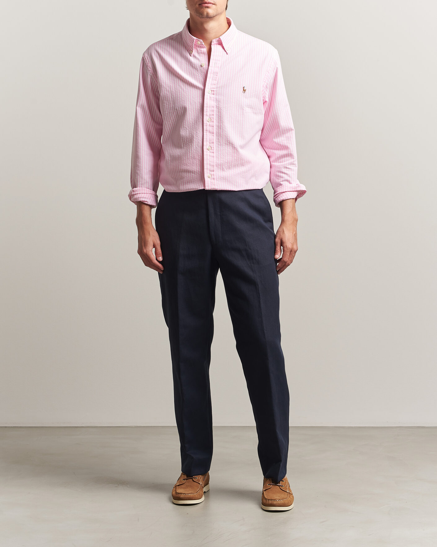 Homme | Chemises | Polo Ralph Lauren | Custom Fit Seersucker/Oxford Stripe Shirt New Rose