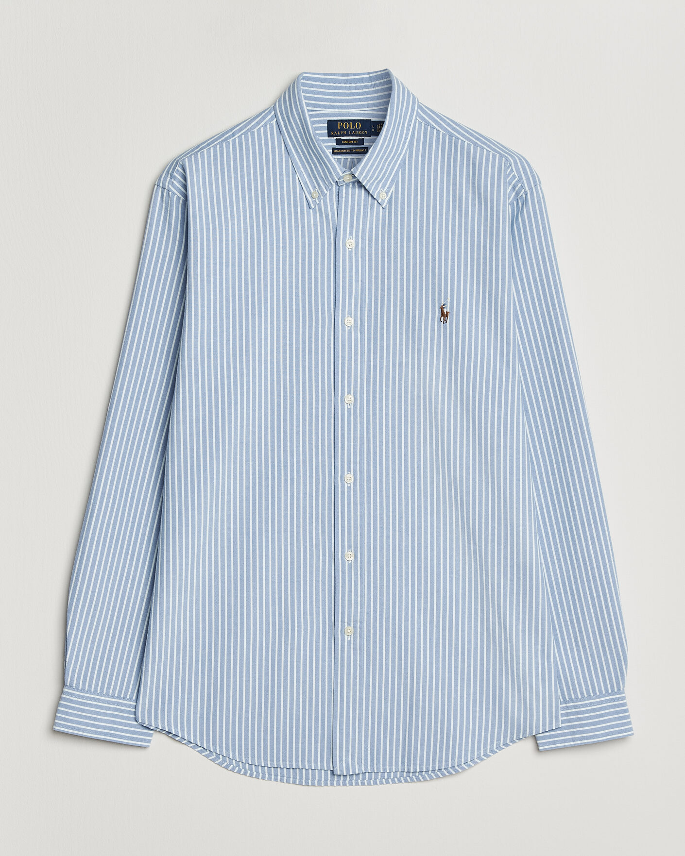 Homme | Chemises | Polo Ralph Lauren | Custom Fit Seersucker/Oxford Stripe Shirt Blue