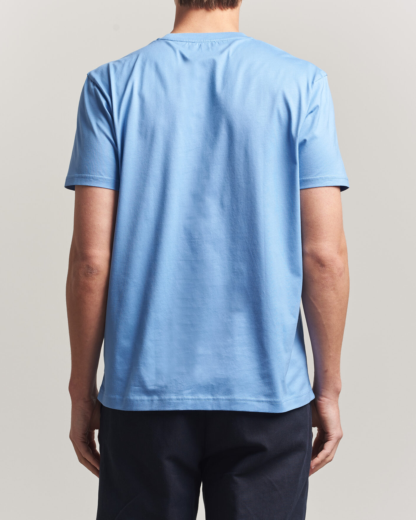 Heren | T-shirts | Sunspel | Riviera Midweight T-Shirt Azure Blue