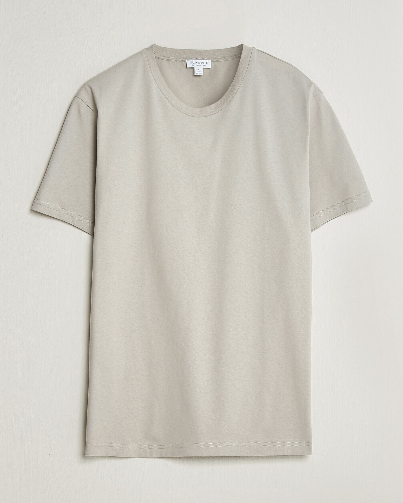 Homme | T-shirts | Sunspel | Riviera Midweight T-Shirt Ash