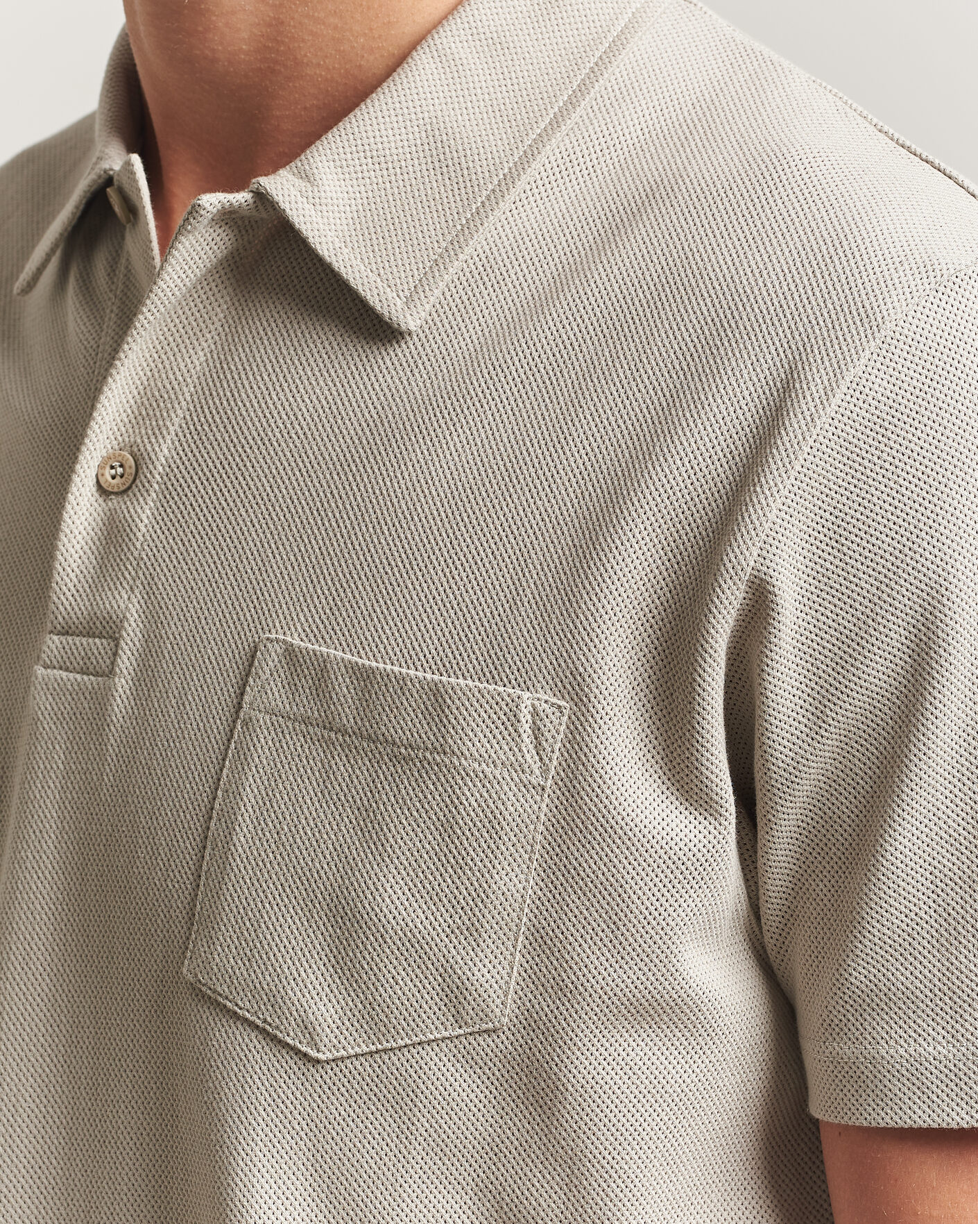 Homme | Polos | Sunspel | Riviera Polo Shirt Ash