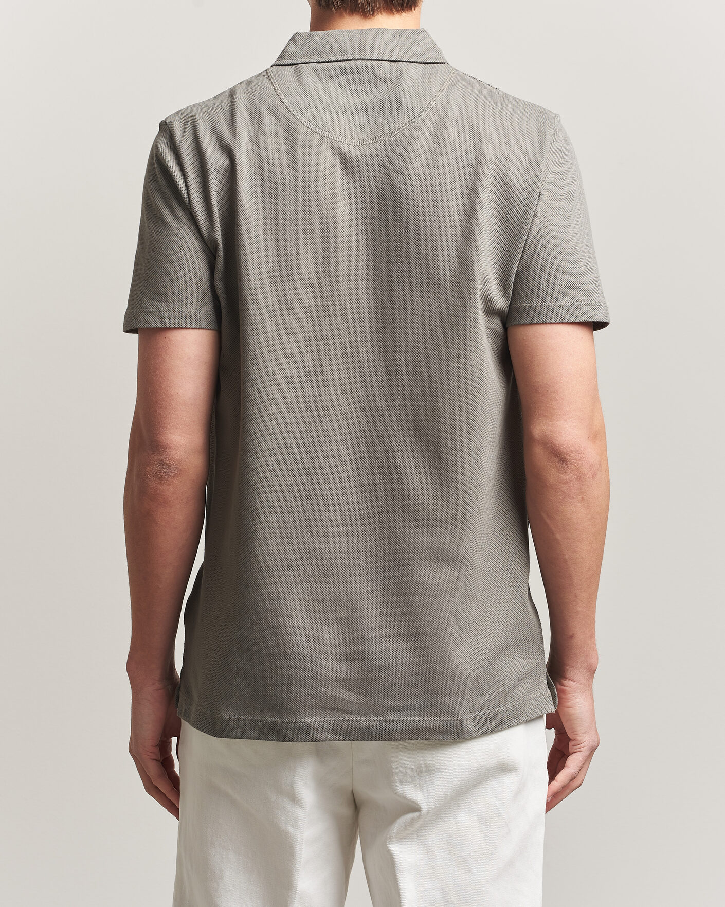 Homme | Polos | Sunspel | Riviera Polo Shirt Fossil Grey