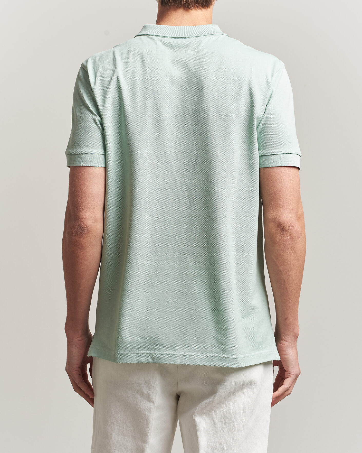 Heren | Polo's | Sunspel | Short Sleeve Pique Polo Laurel Green