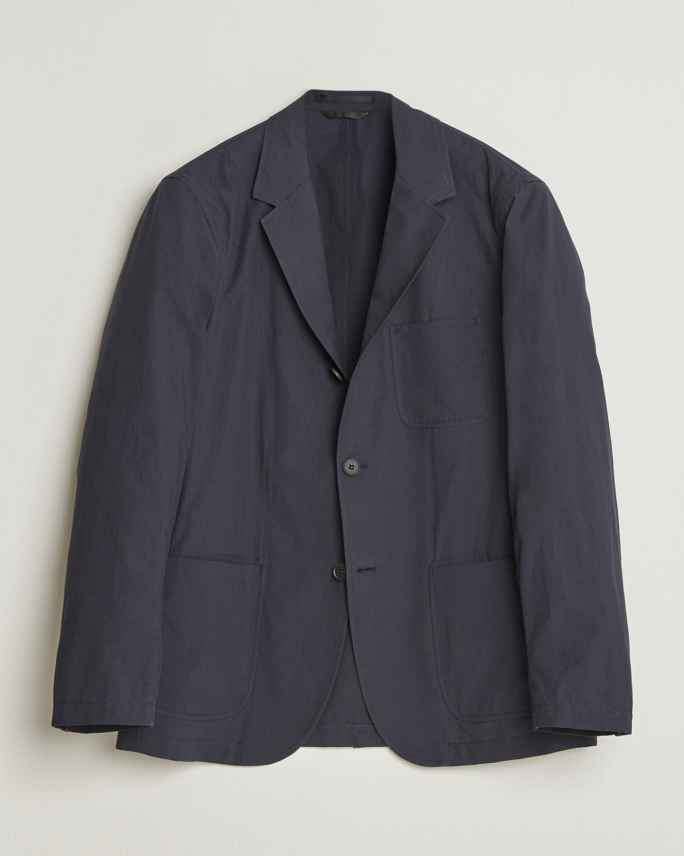Heren | Blazers | Sunspel | Lightweight Poplin Jacket Blazer Navy