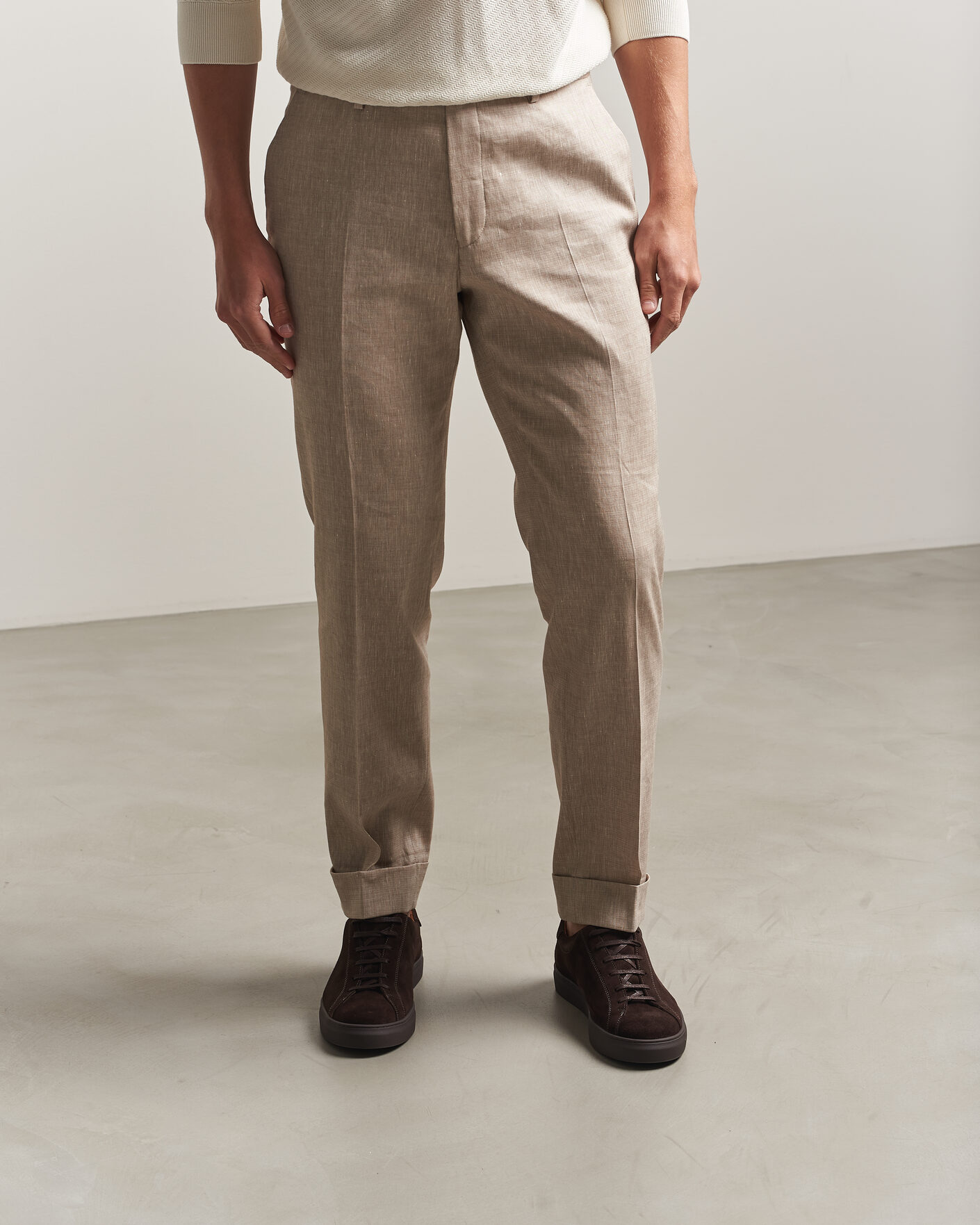 Heren | Sneakers | Myrqvist | Oaxen Monochrome III Sneakers Dark Brown Suede