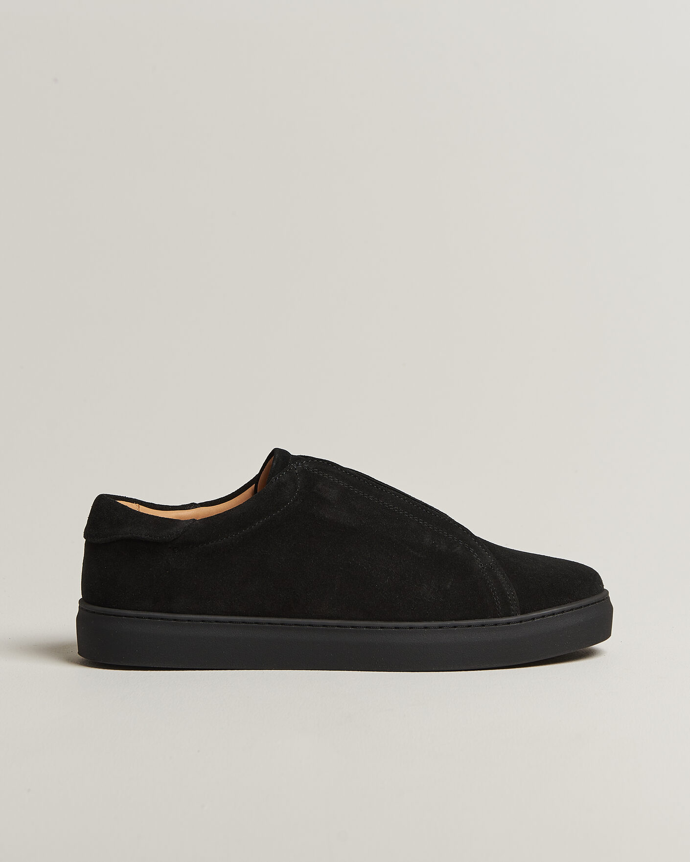 Homme | Baskets | Myrqvist | Alnö Monochrome II Sneakers Black Suede