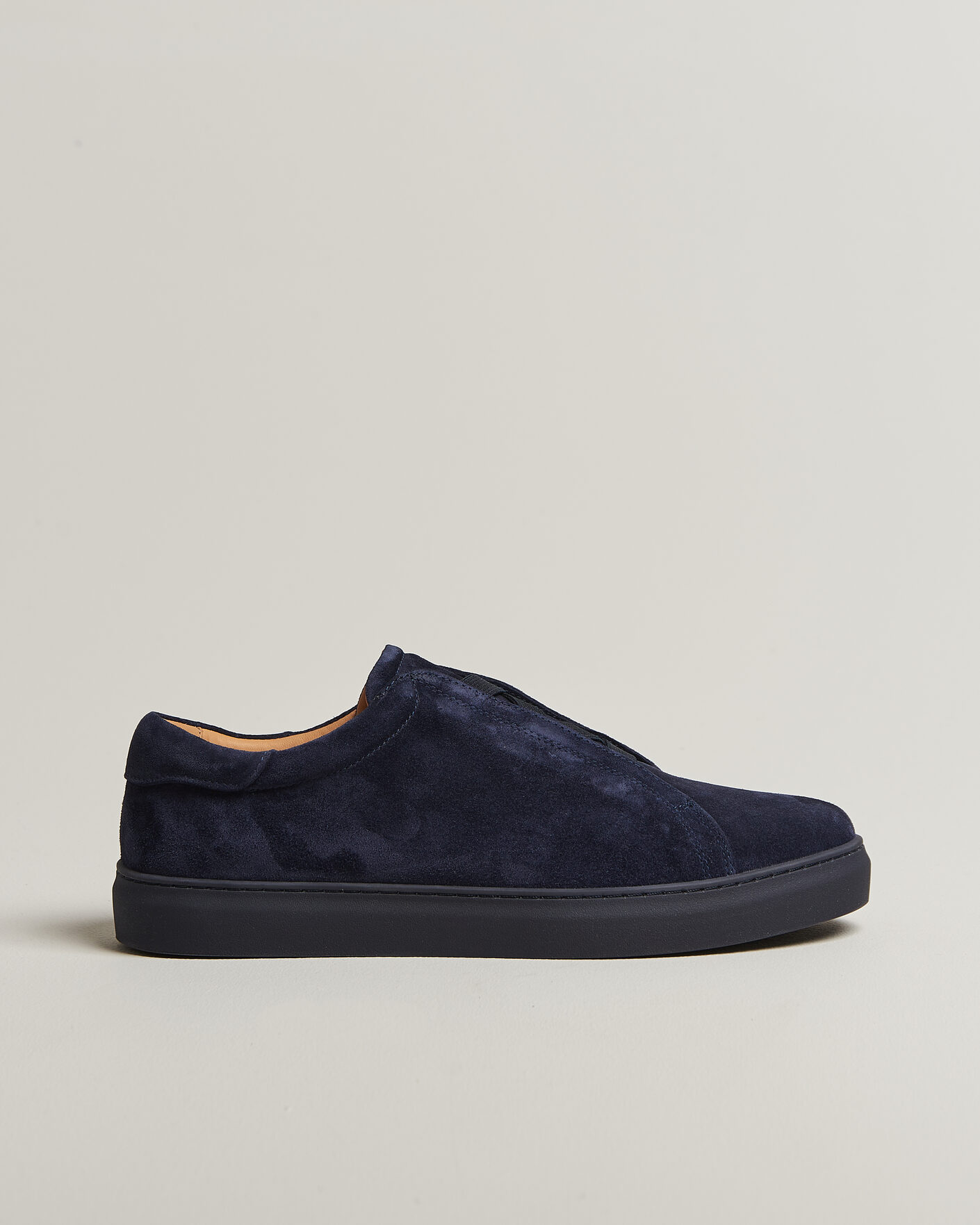 Heren | Sneakers | Myrqvist | Alnö Monochrome II Sneakers Midnight Blue Suede