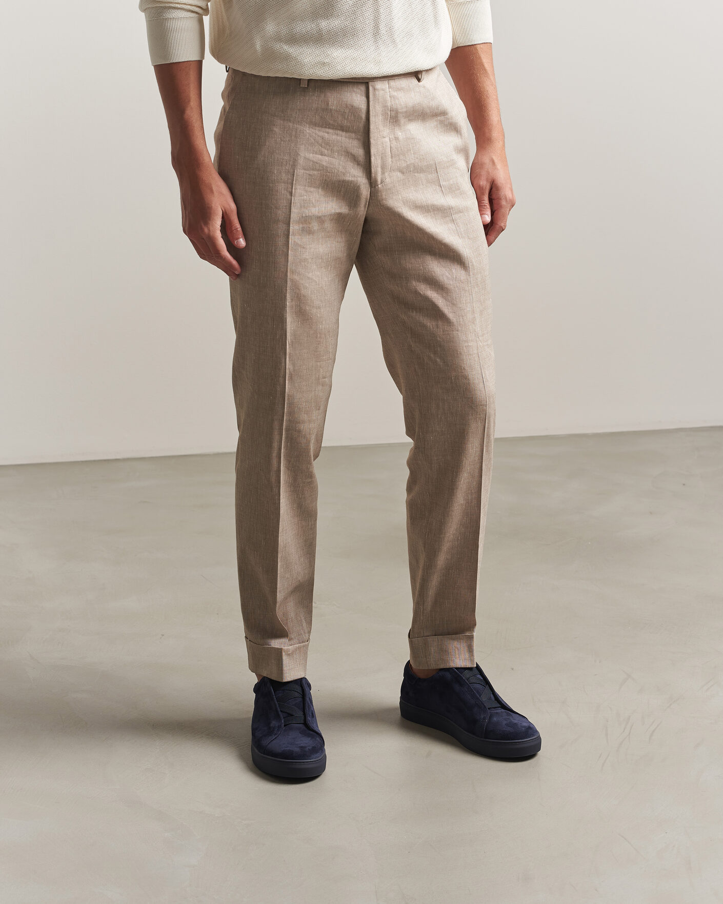 Heren | Sneakers | Myrqvist | Alnö Monochrome II Sneakers Midnight Blue Suede