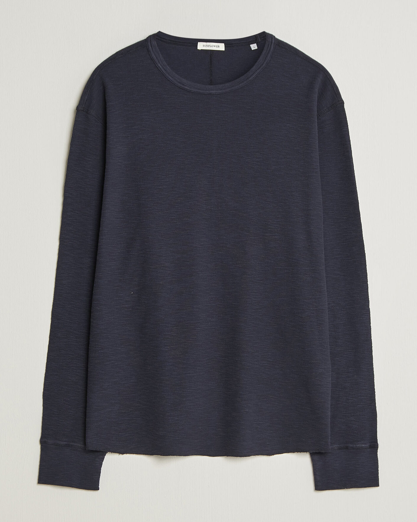 Homme | T-shirts | Sunflower | Long Sleeve Waffle Tee Navy