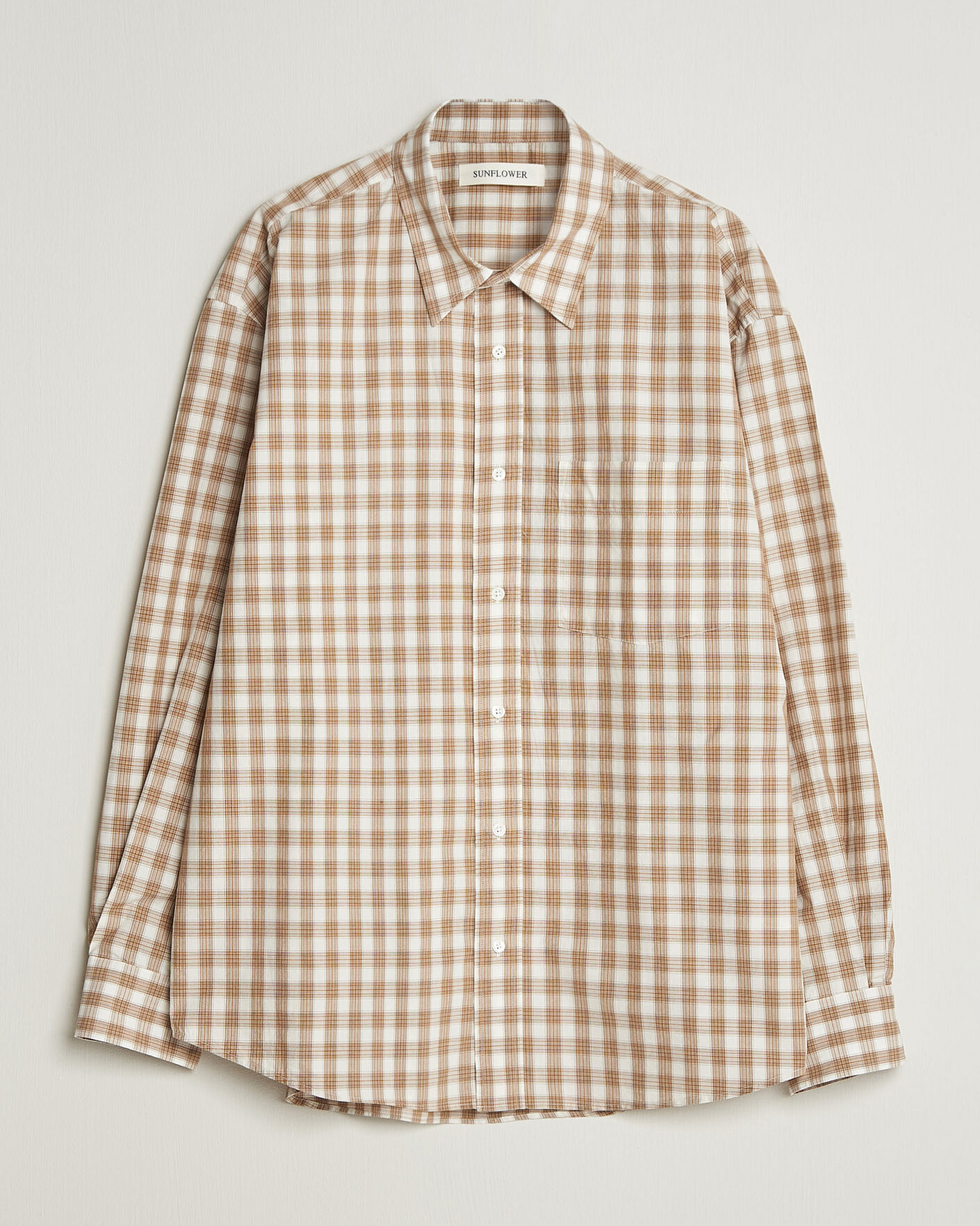 Homme | Chemises | Sunflower | New Base Shirt Beige Check