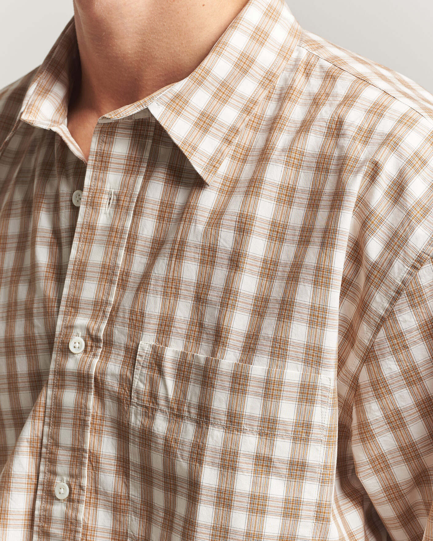 Homme | Chemises | Sunflower | New Base Shirt Beige Check