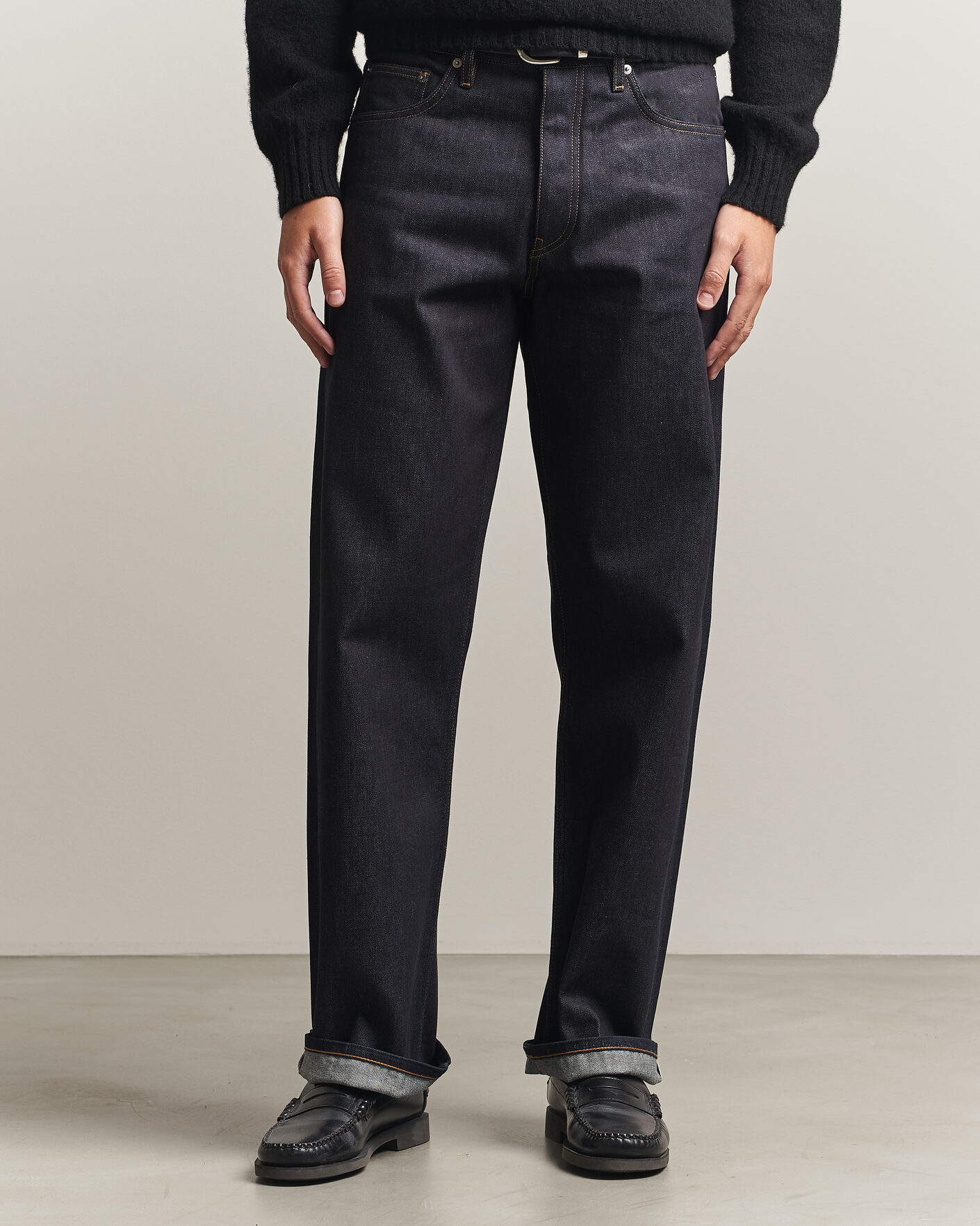 Homme | Pantalons | Sunflower | Loose Selvedge Jeans Raw Indigo