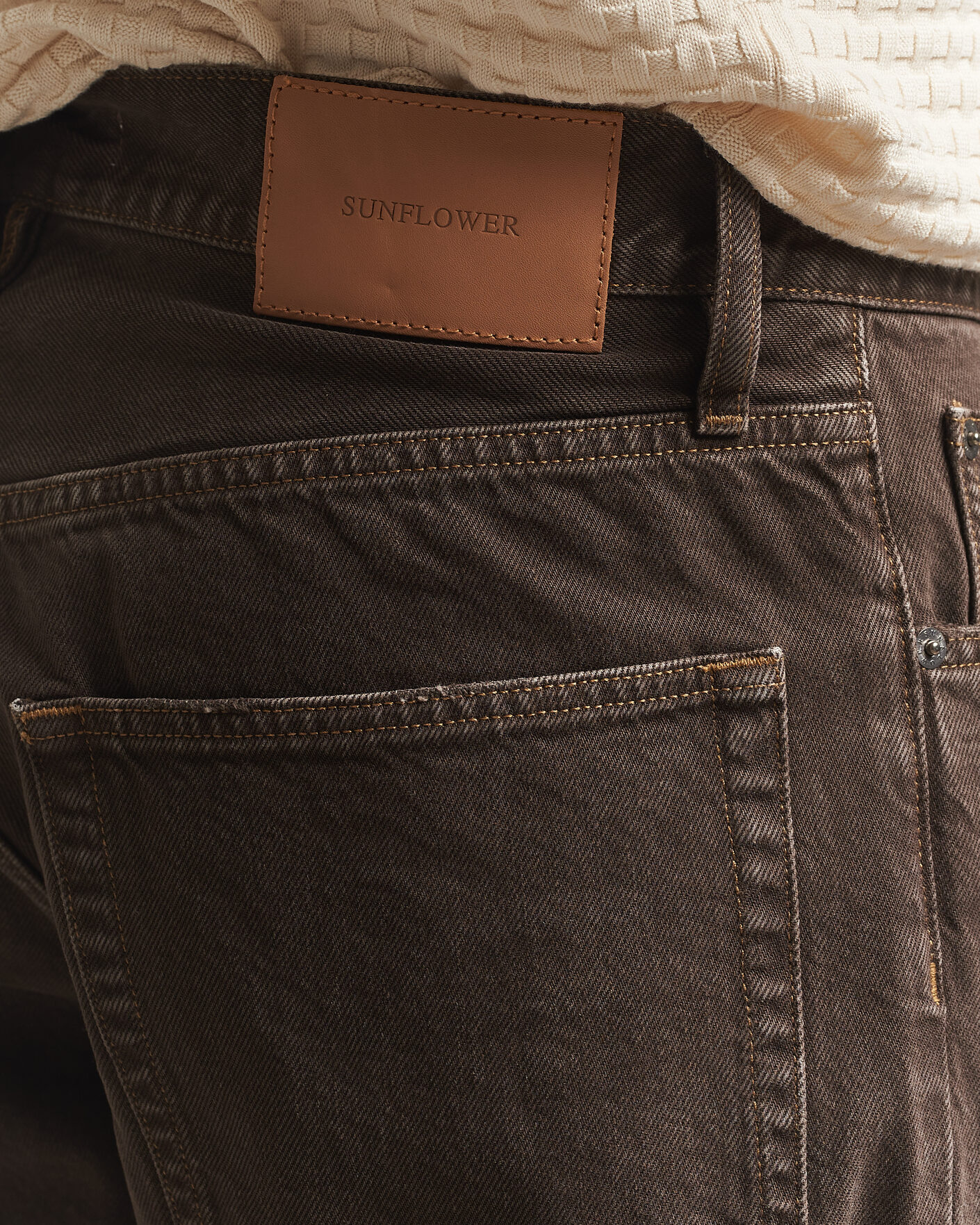 Homme | Jeans | Sunflower | Loose Jeans Vintage Brown