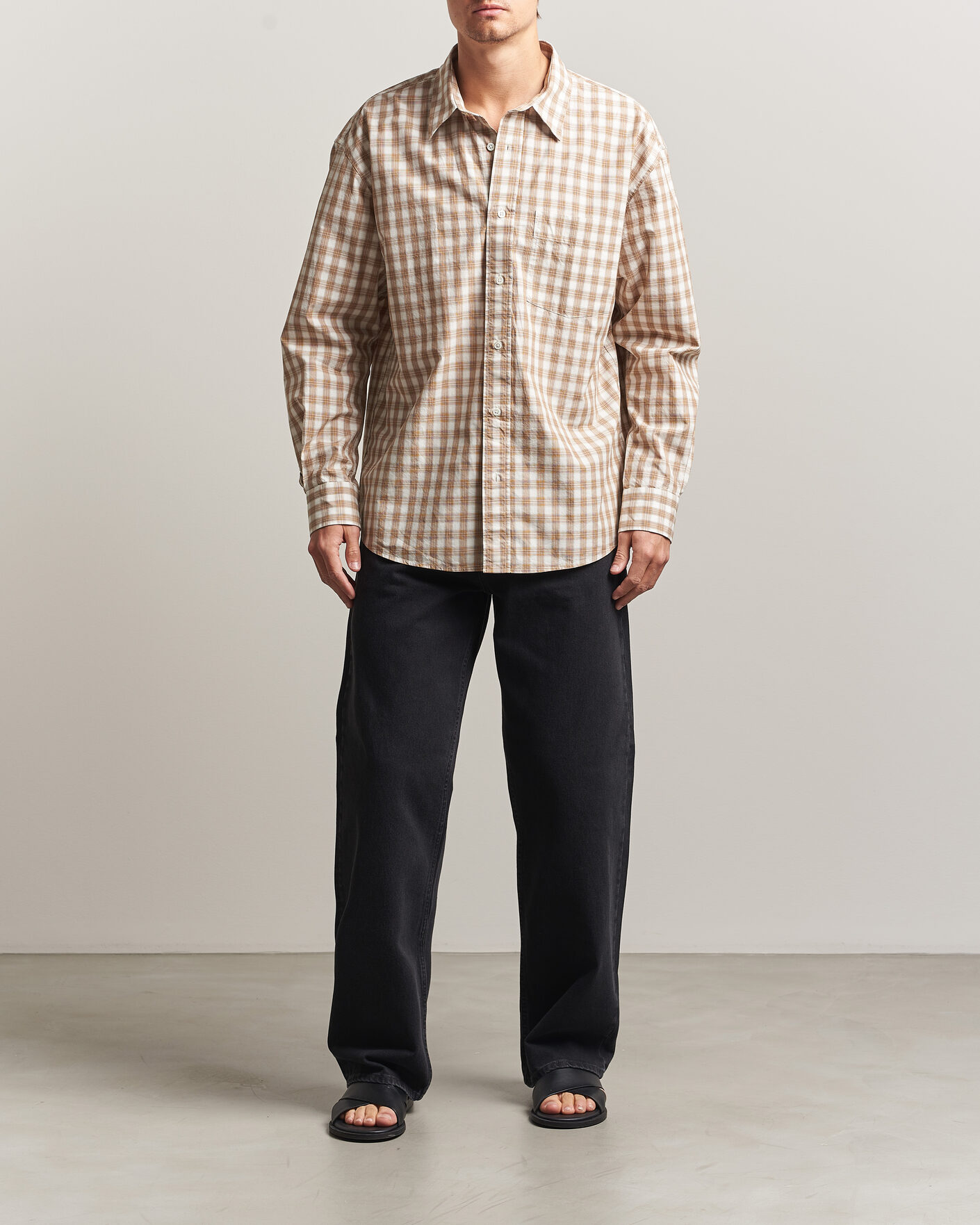 Heren | Broeken | Sunflower | Loose Jeans Washed Black
