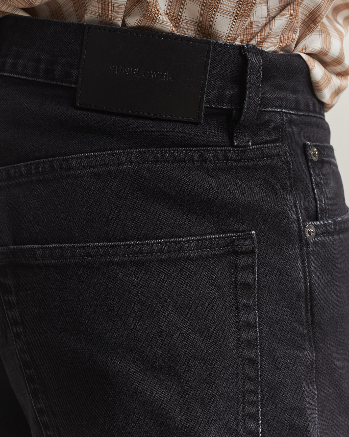 Heren | Broeken | Sunflower | Loose Jeans Washed Black