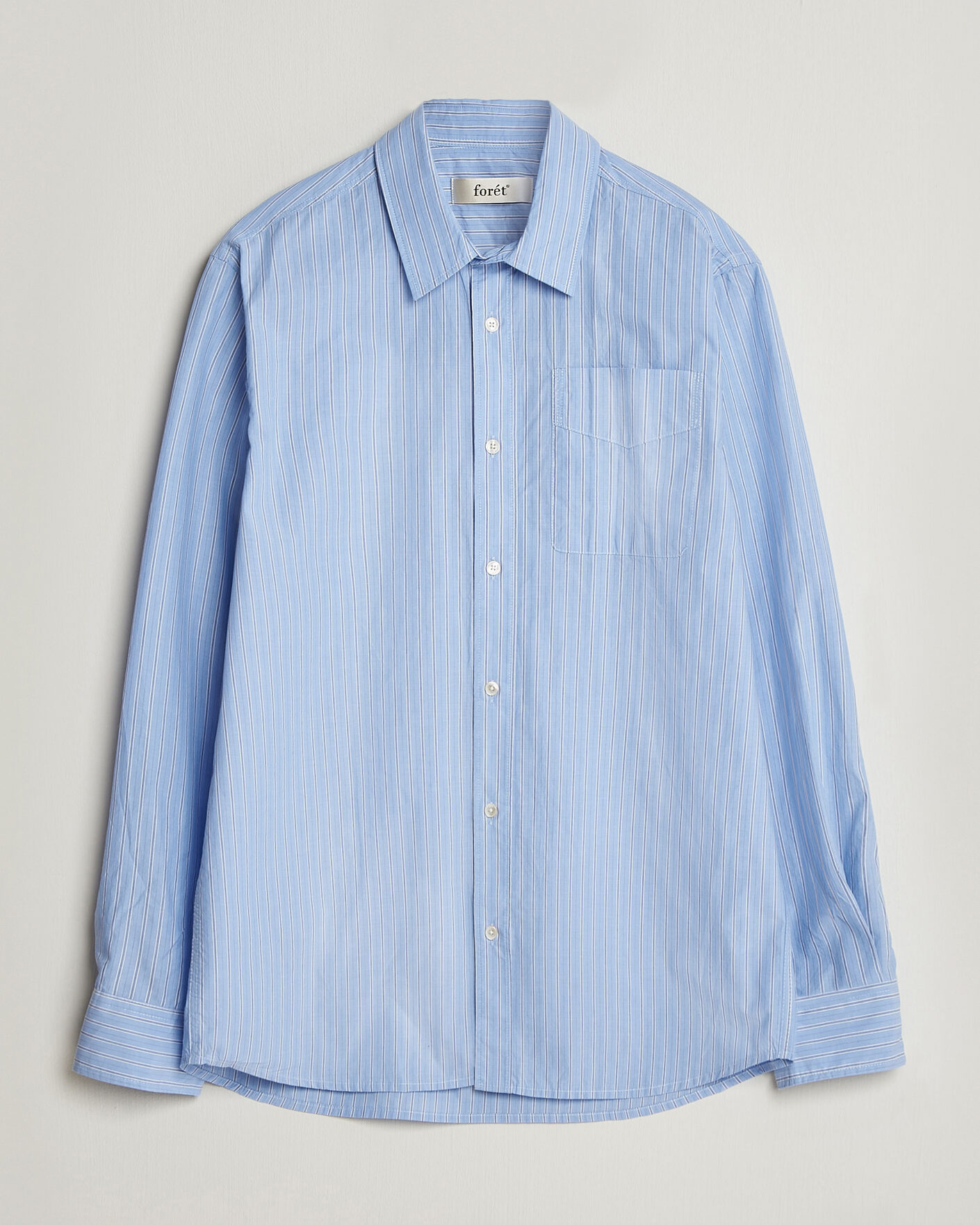 Homme | Chemises | Forét | Maple Regular Fit Poplin Shirt Light Blue
