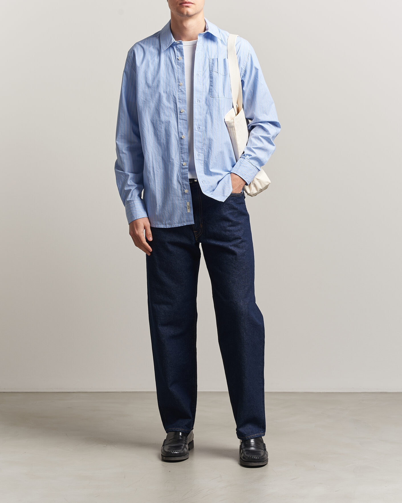 Homme | Chemises | Forét | Maple Regular Fit Poplin Shirt Light Blue