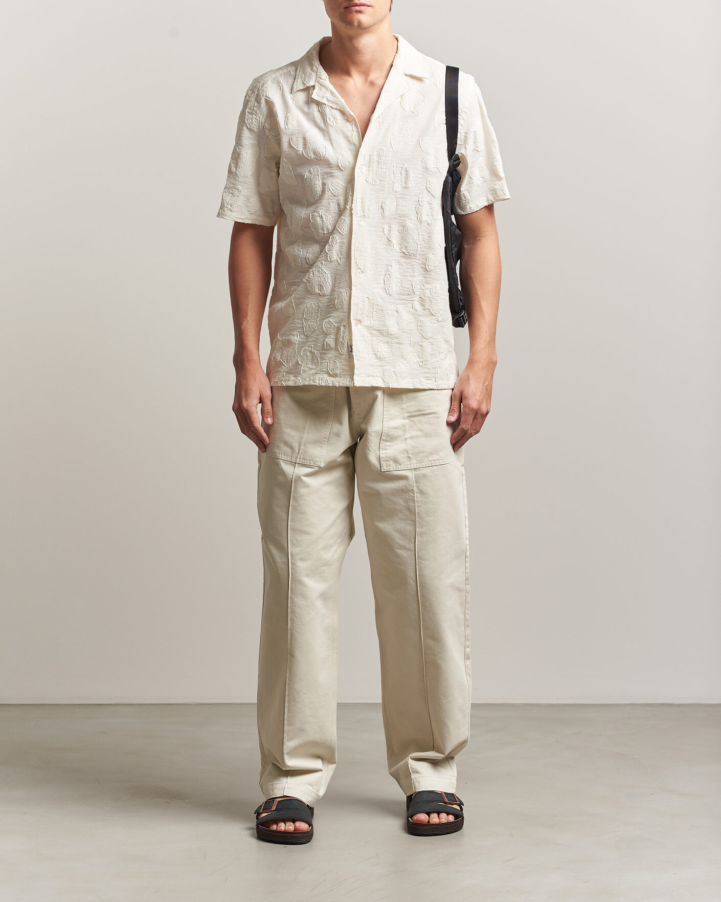 Homme | Chemises | Forét | Peer Jaquard Short Sleeve Shirt Cloud