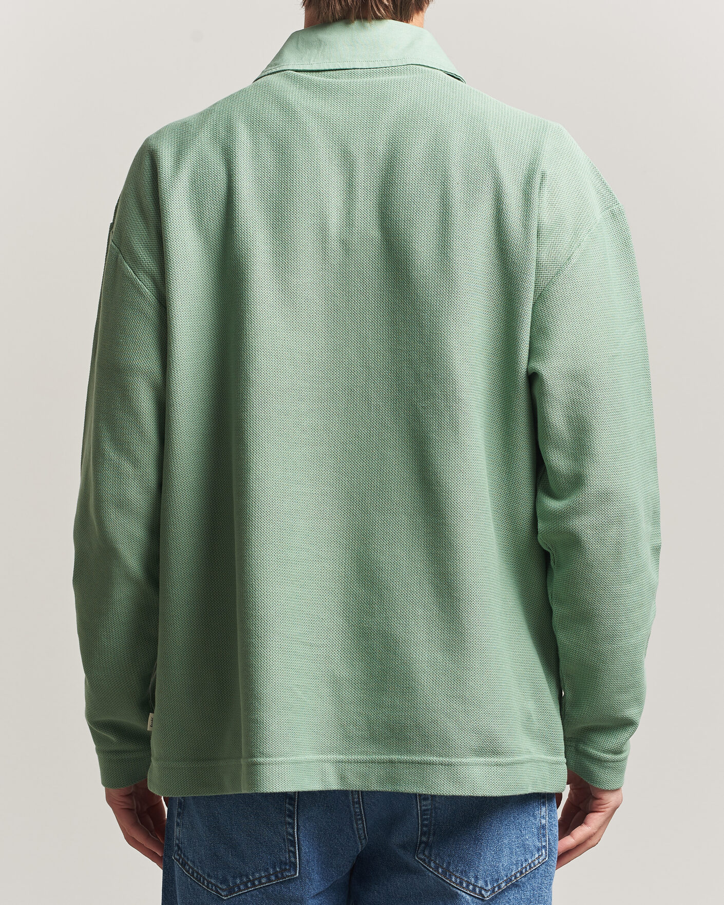 Homme | Polos | Forét | Herb Textured Knit Polo Green Oxide