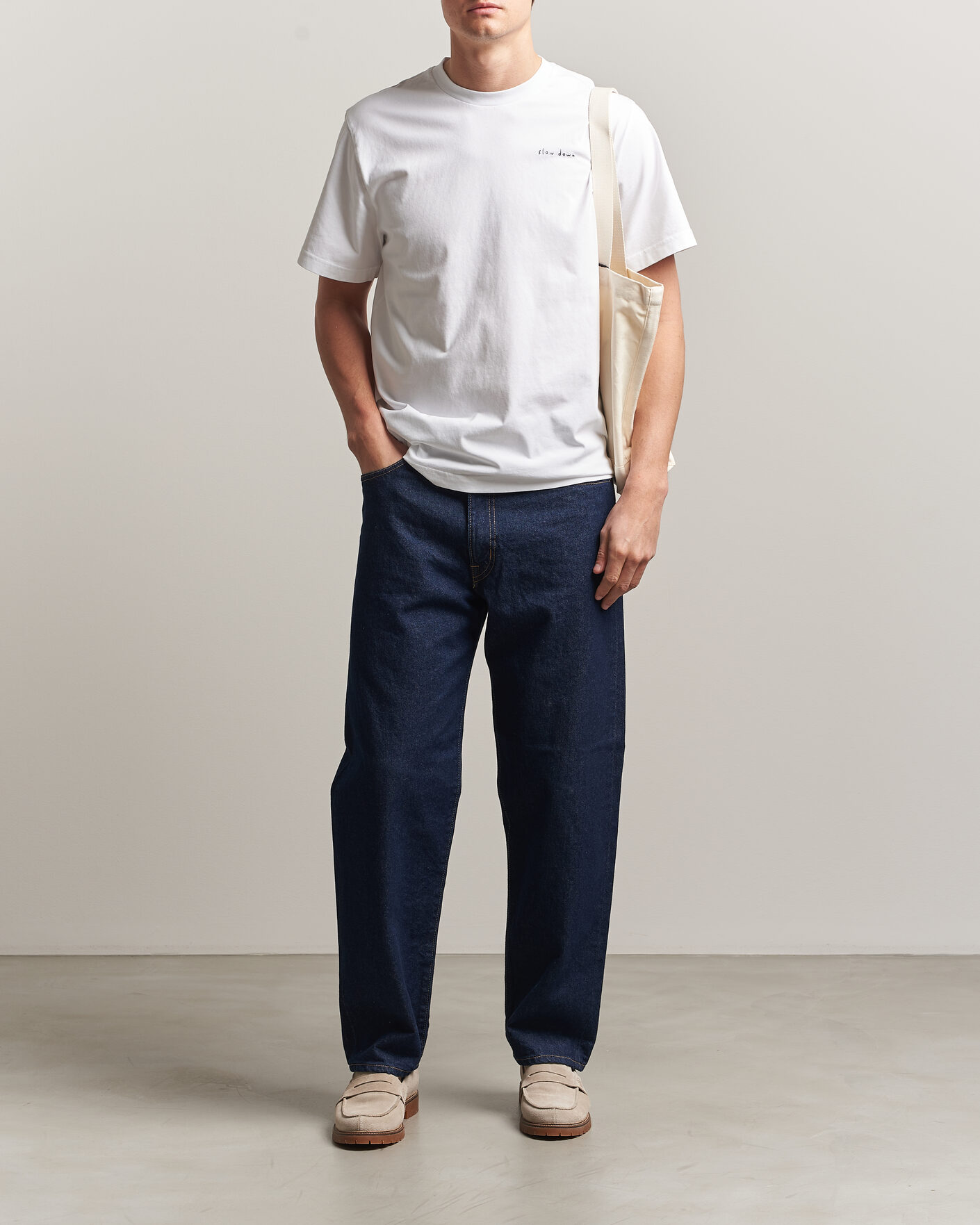 Homme | T-shirts | Forét | Slow Down T-Shirt White