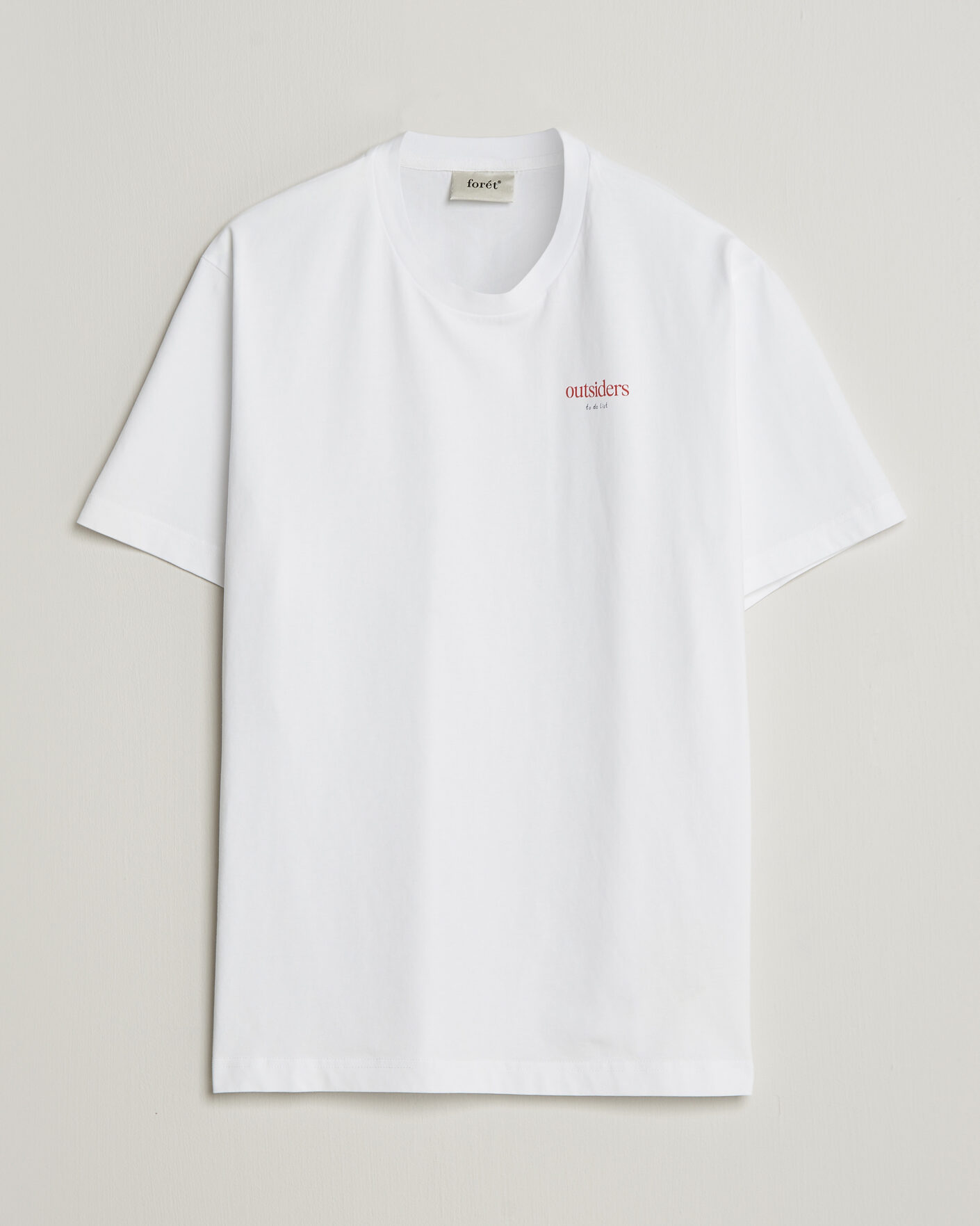 Homme | T-shirts | Forét | To Do Back Print T-Shirt White