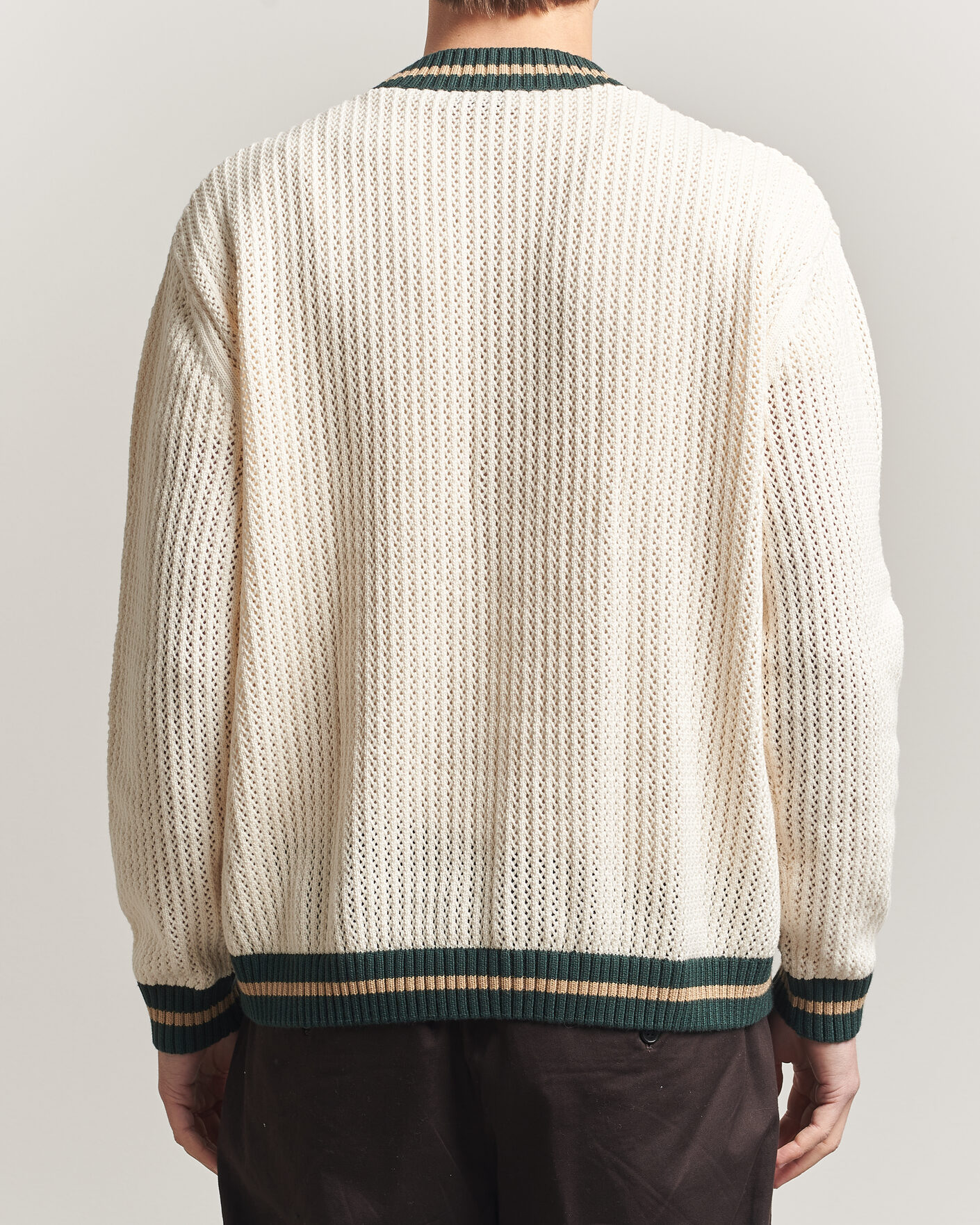 Homme | Pulls Et Tricots | LES DEUX | Lace Knitted Cardigan Eggnog White