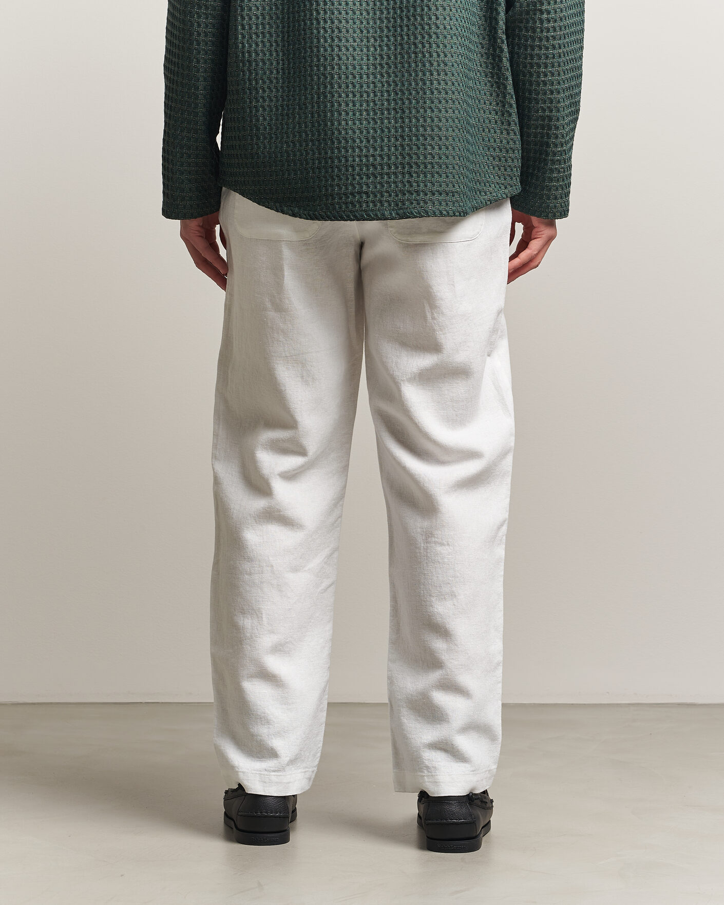 Heren | Broeken | LES DEUX | Linen Comfort Suit Pants White