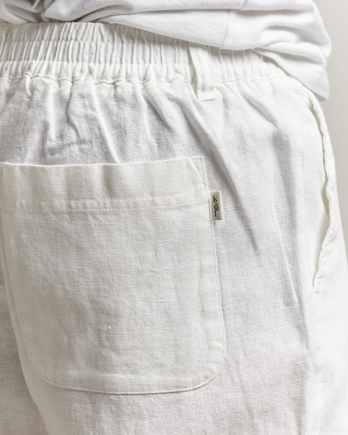 Heren | Broeken | LES DEUX | Linen Comfort Suit Pants White