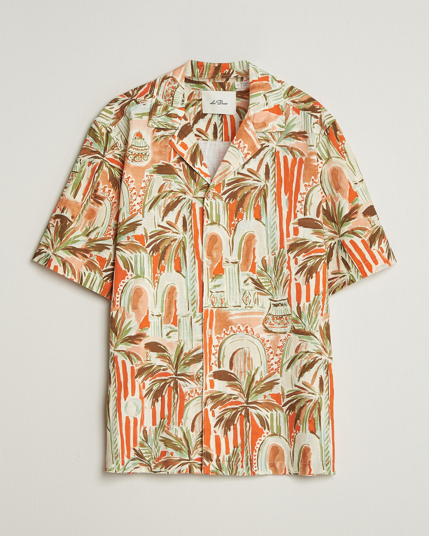 Homme | Chemises | LES DEUX | Palm AOP Short Sleeve Shirt Multi