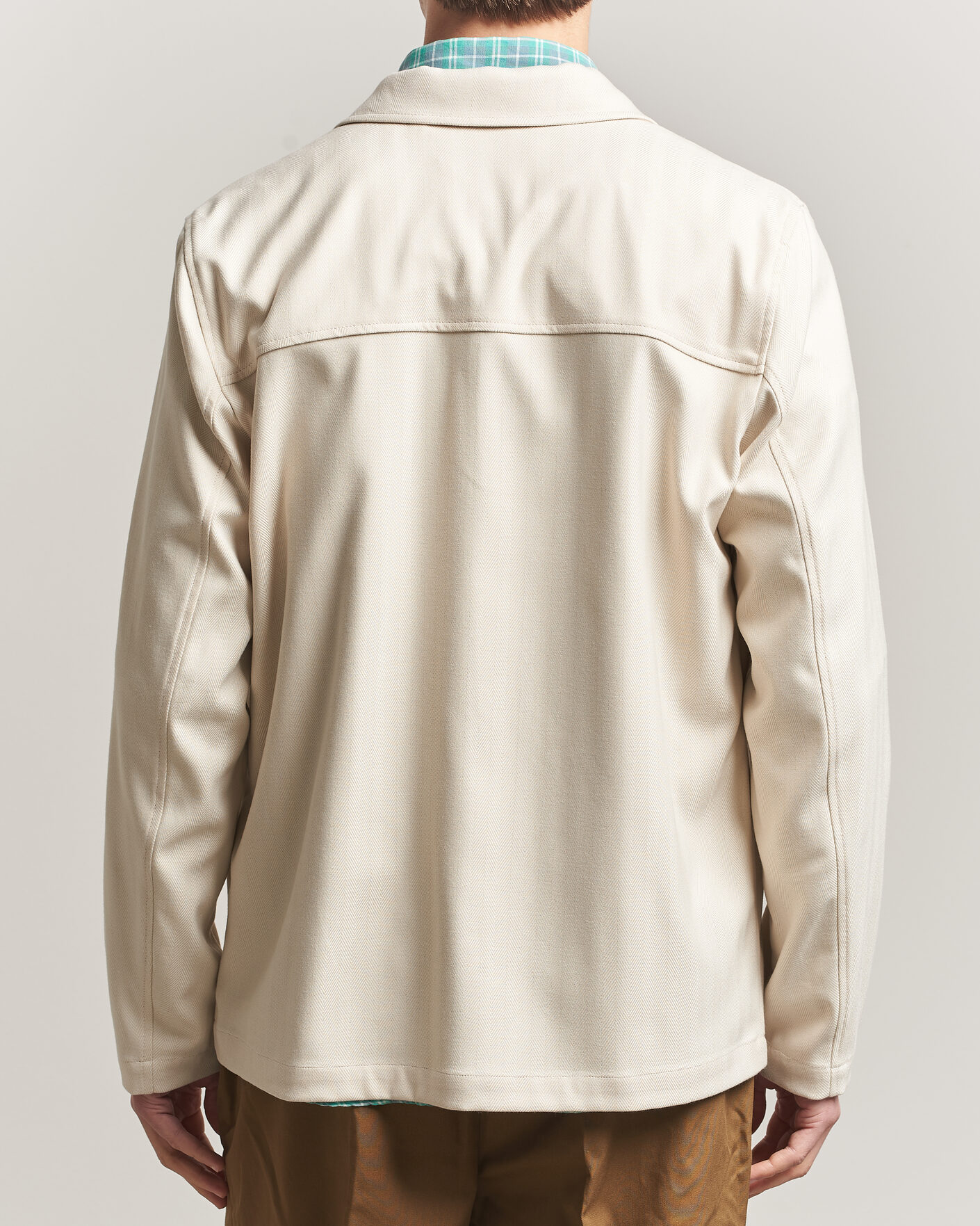 Heren | Overhemden | LES DEUX | Herringbone Overshirt Ivory