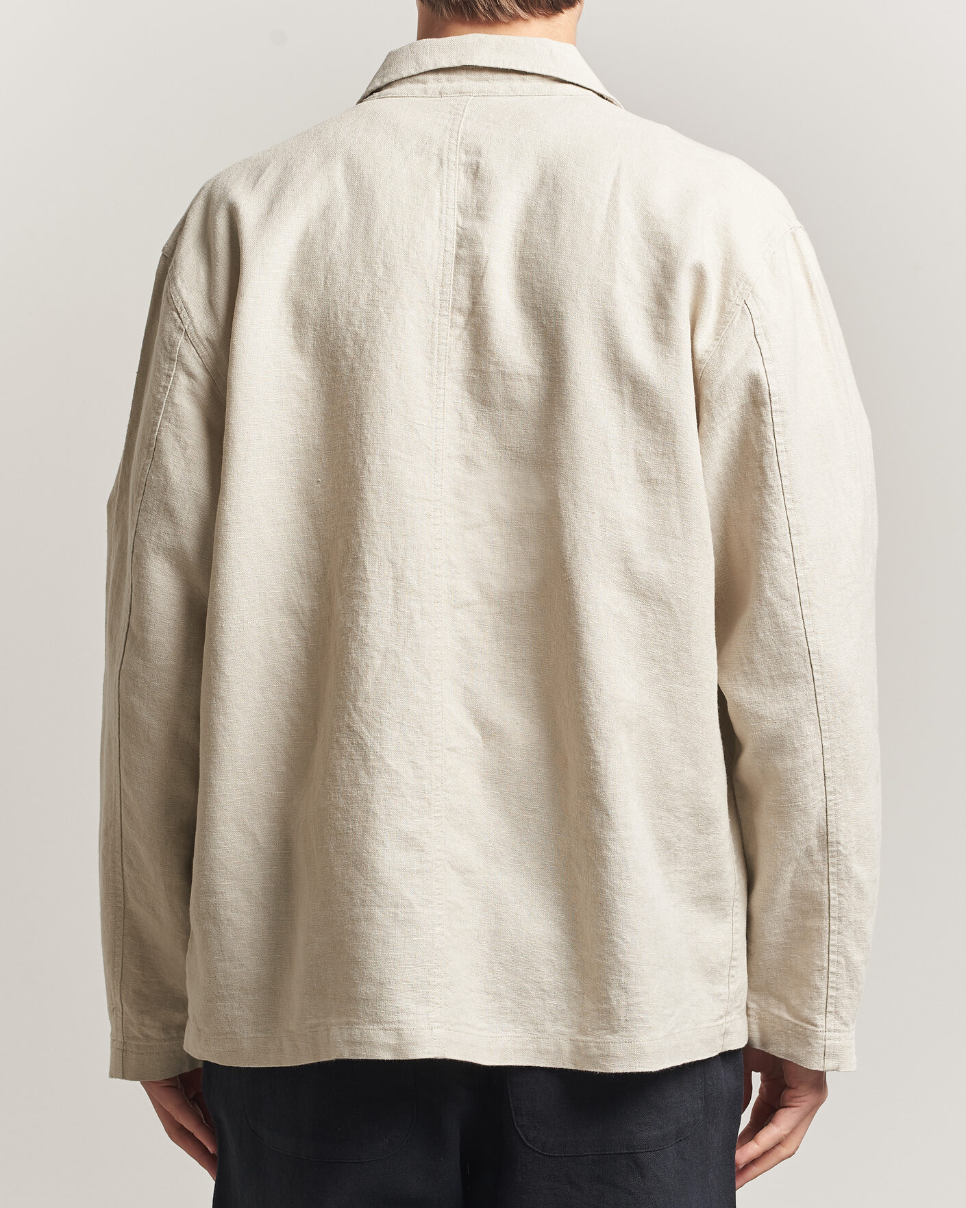 Heren | Overhemden | LES DEUX | Linen Overshirt Light Sand