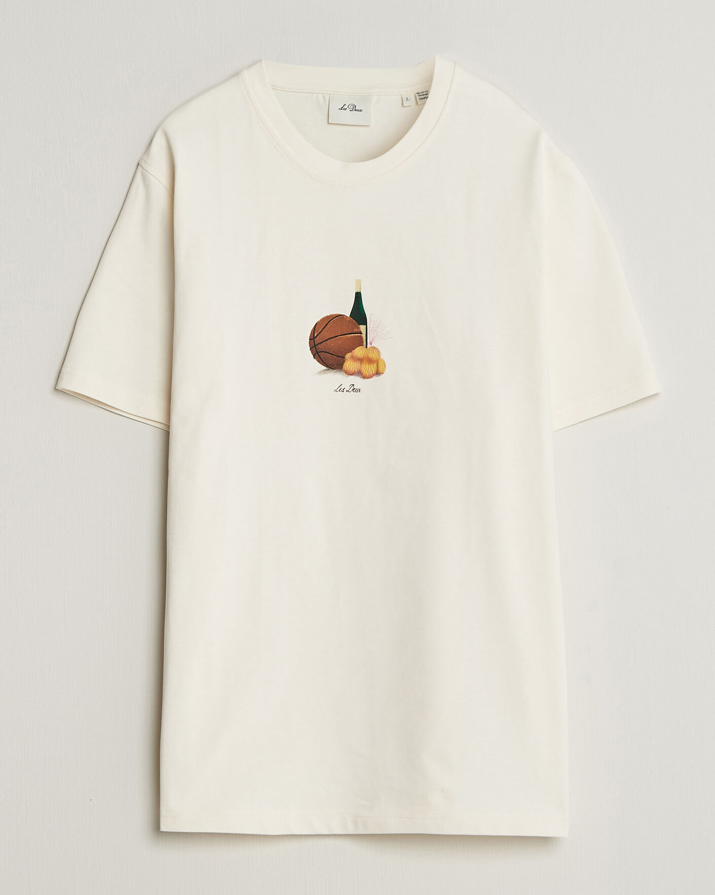 Homme | T-shirts | LES DEUX | Lemons Printed T-Shirt Eggnog White