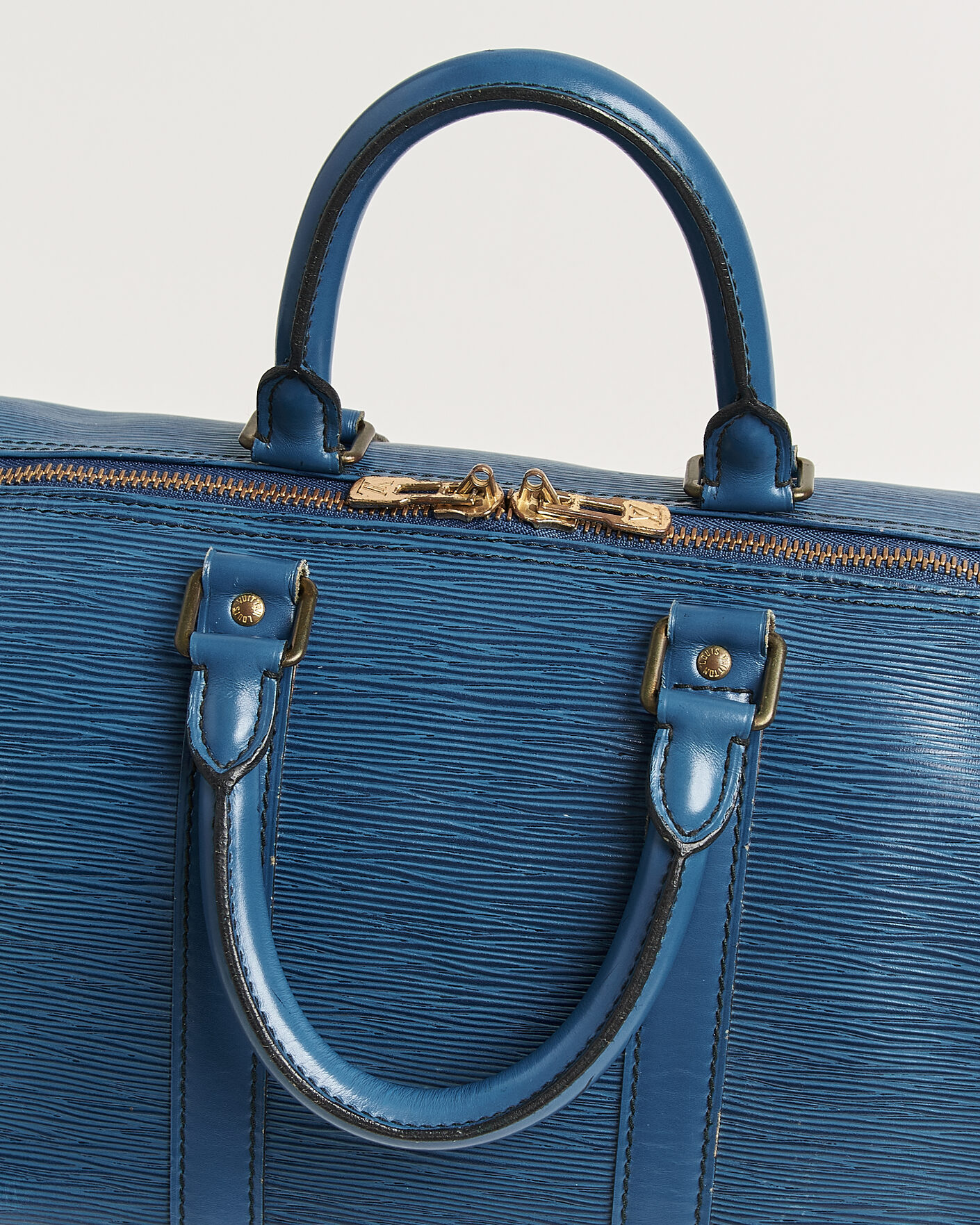 Heren | Pre-Owned & Vintage Bags | Louis Vuitton Pre-Owned | Keepall 45 Epi Leather Blue