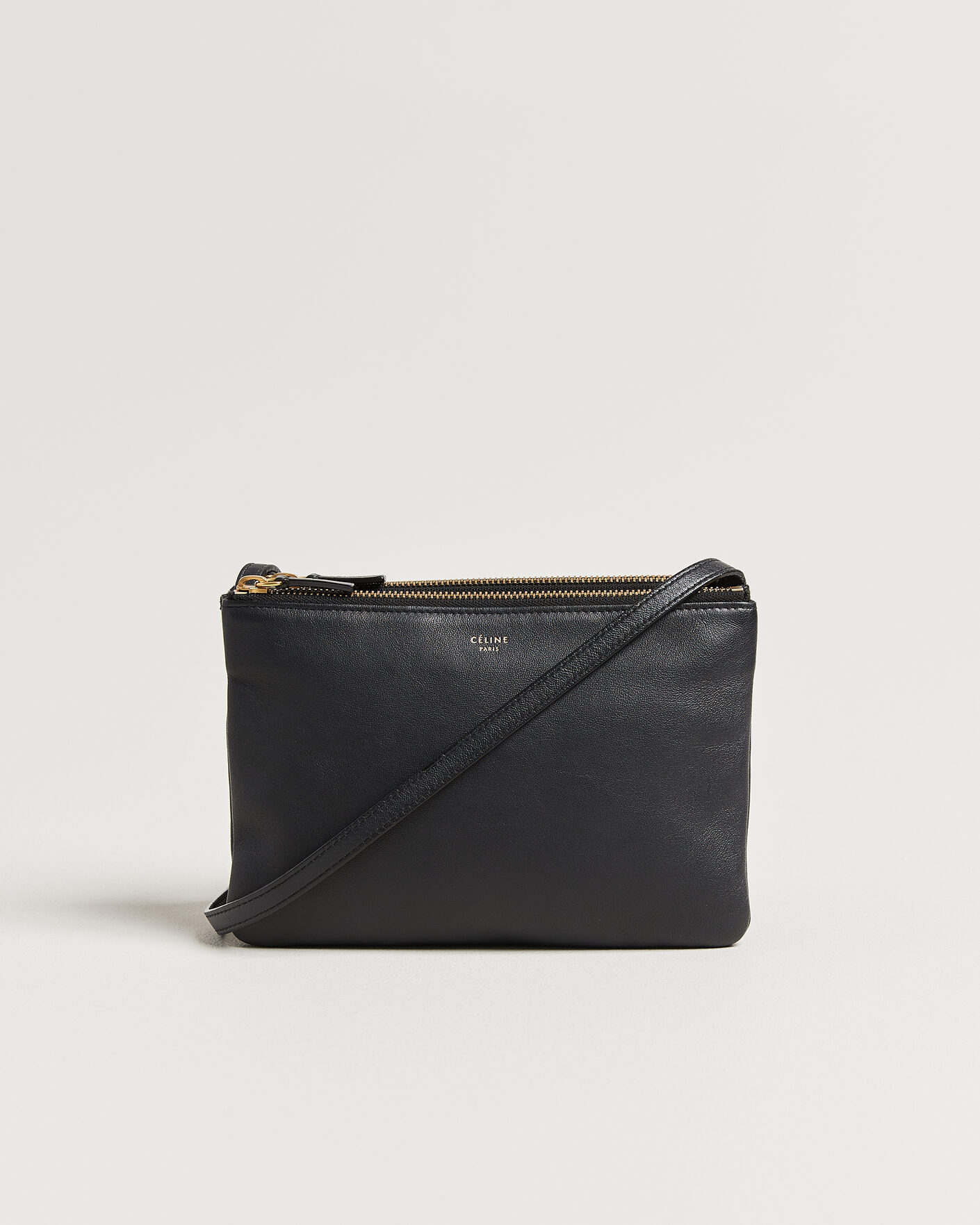 Heren | Pre-Owned & Vintage Bags | Celine Pre-Owned | Trio Bag Small Leather Black