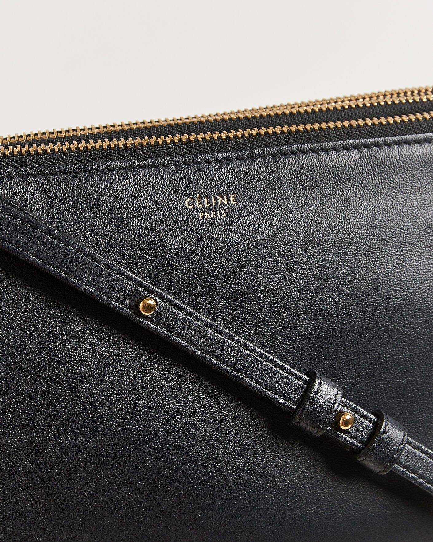 Heren | Pre-Owned & Vintage Bags | Celine Pre-Owned | Trio Bag Small Leather Black