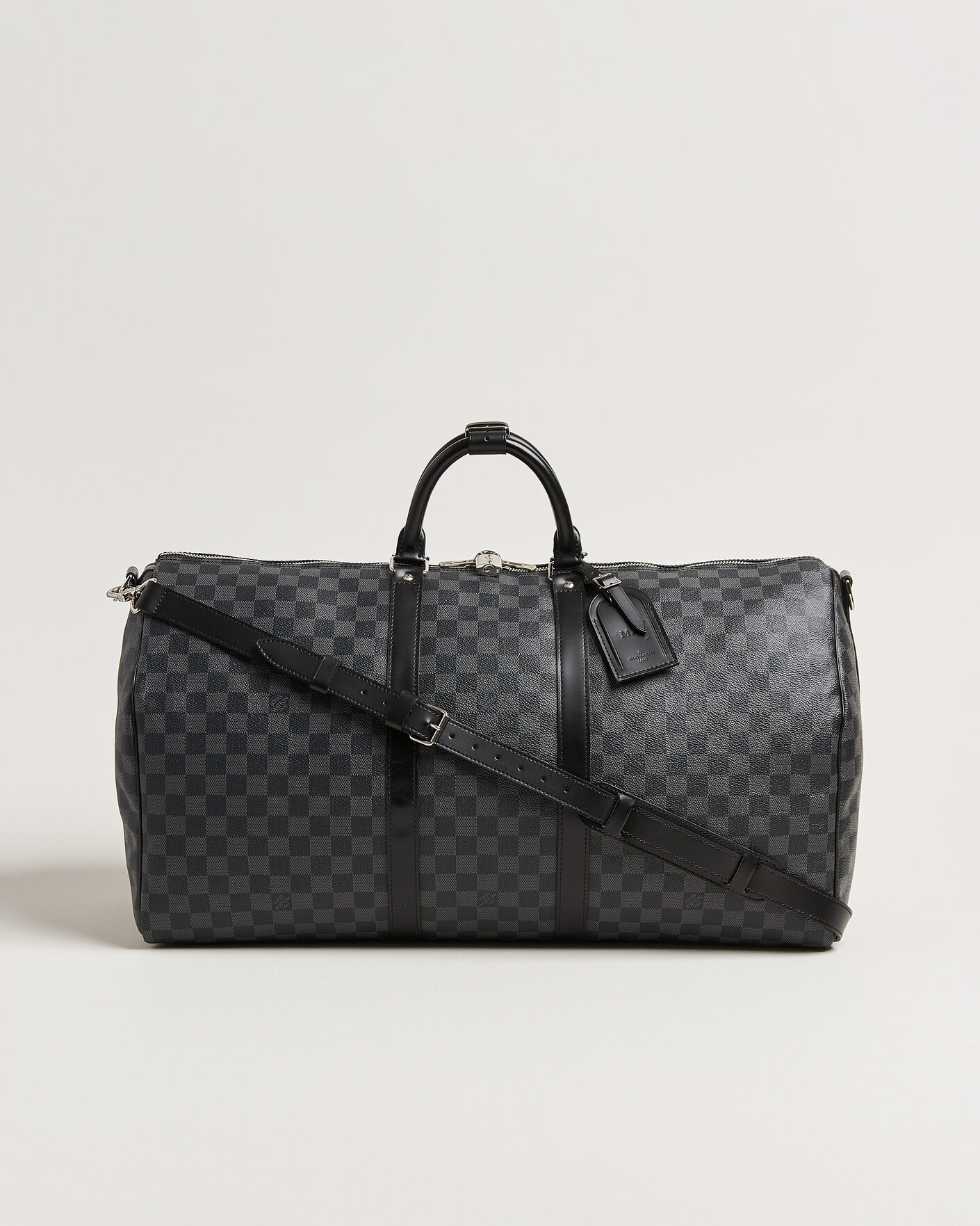 Heren | Pre-Owned & Vintage Bags | Louis Vuitton Pre-Owned | Keepall Bandouliére 55 Damier Graphite