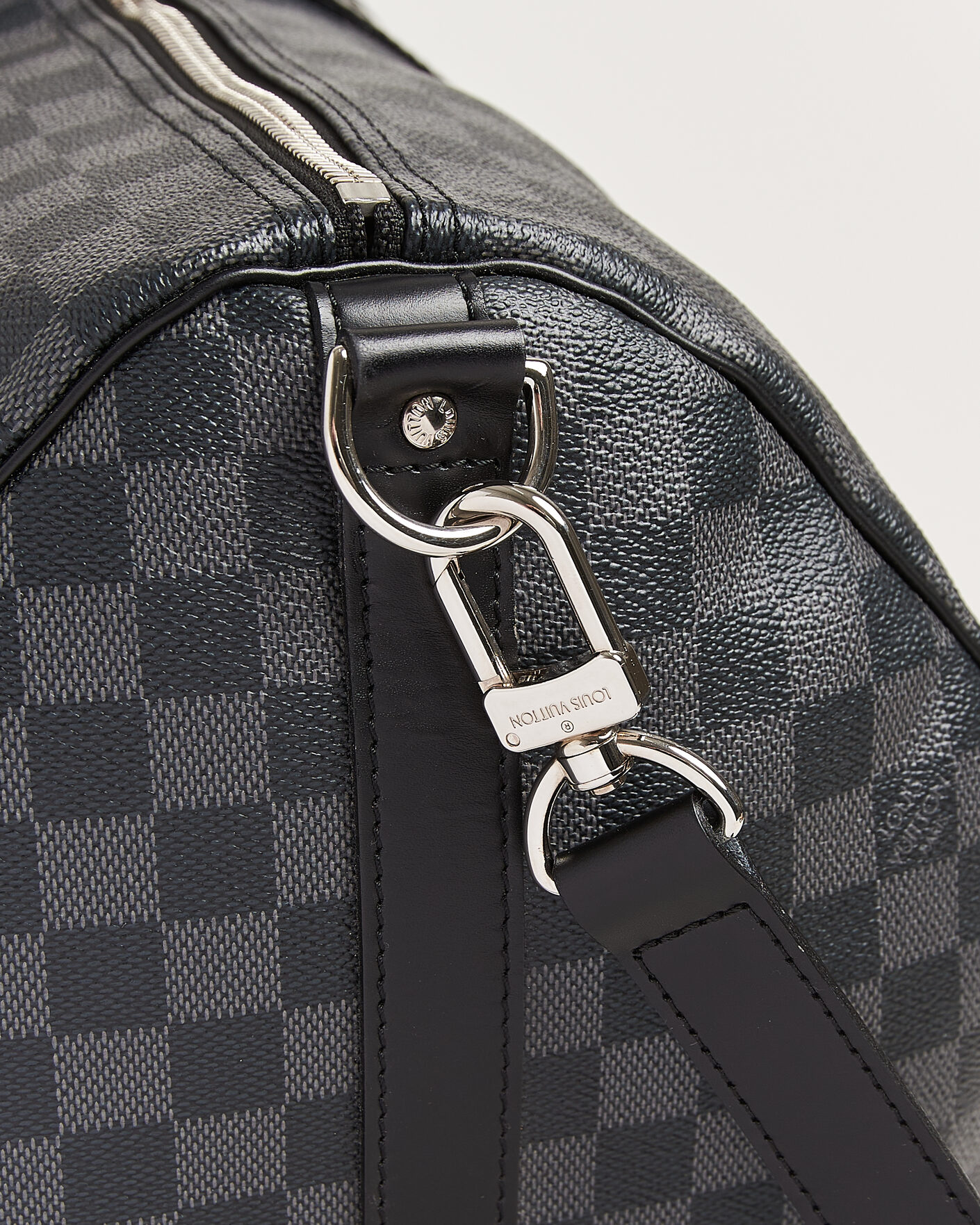 Heren | Pre-Owned & Vintage Bags | Louis Vuitton Pre-Owned | Keepall Bandouliére 55 Damier Graphite
