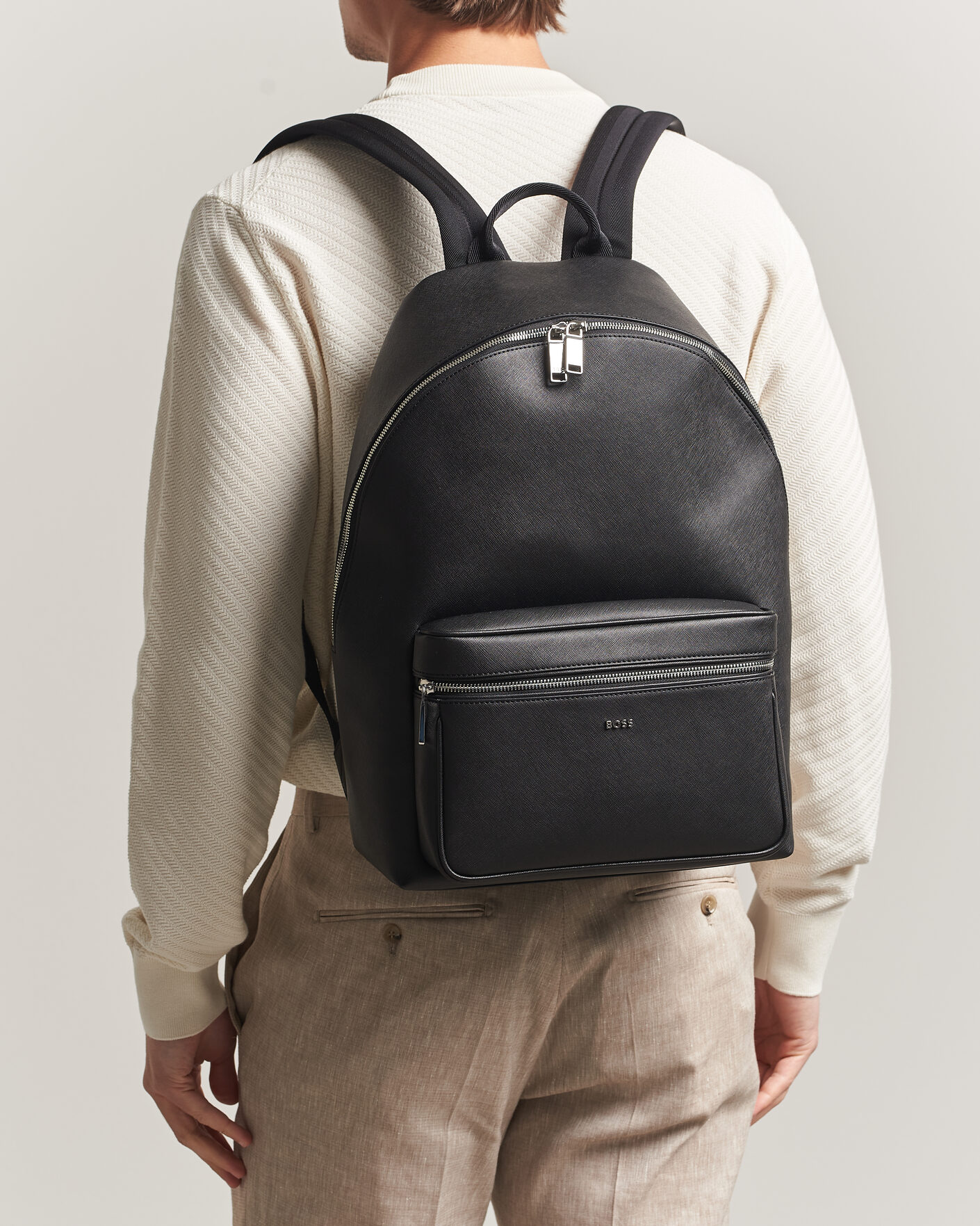 Homme | Sacs | BOSS BLACK | Northon Leather Backpack Black