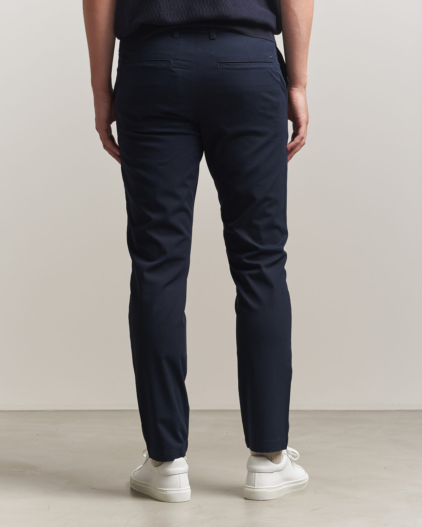 Heren | Broeken | BOSS BLACK | Kaiton Structured Chinos Dark Blue