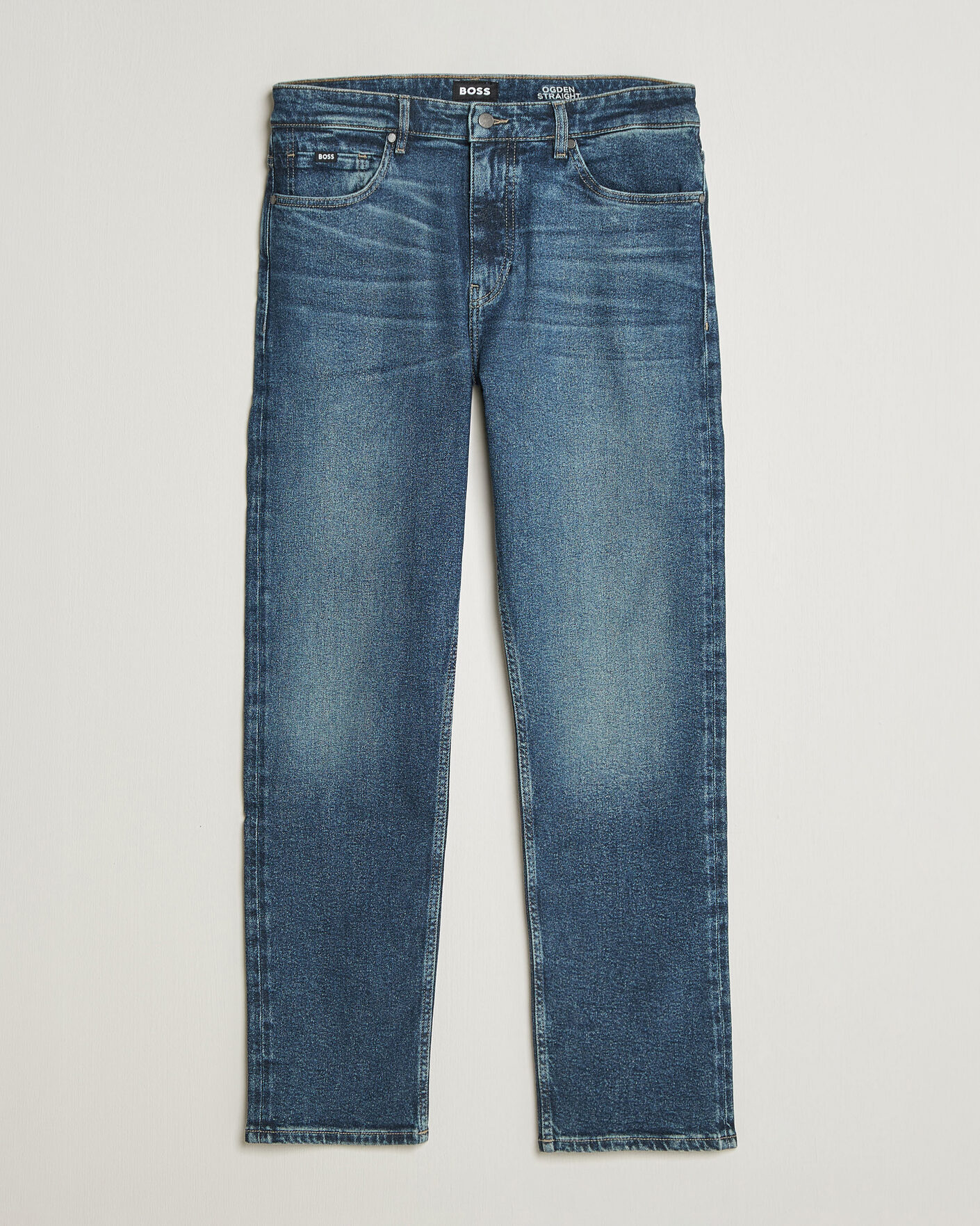 Heren | Broeken | BOSS BLACK | Ogden Regular Fit Jeans Medium Blue