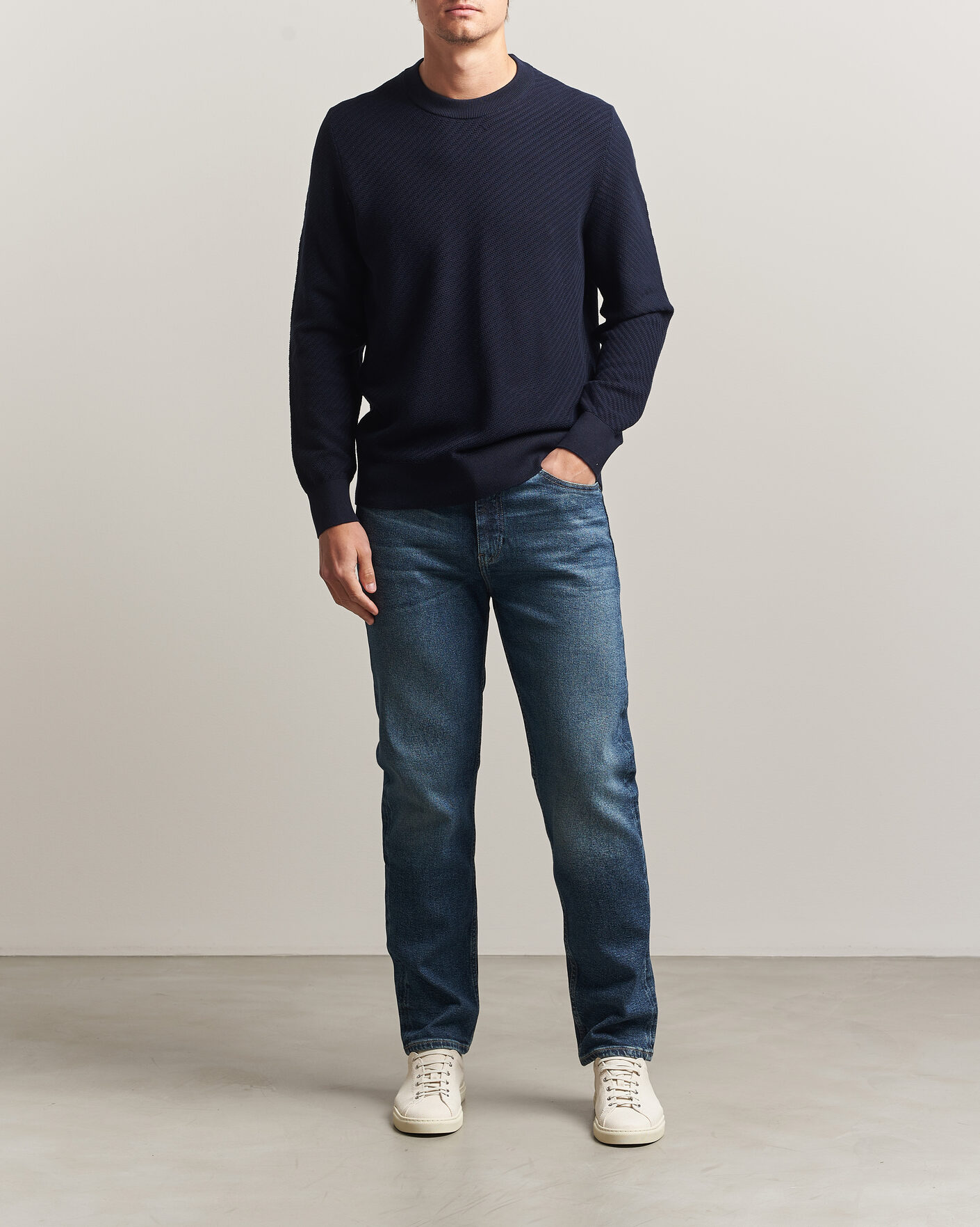 Heren | Broeken | BOSS BLACK | Ogden Regular Fit Jeans Medium Blue